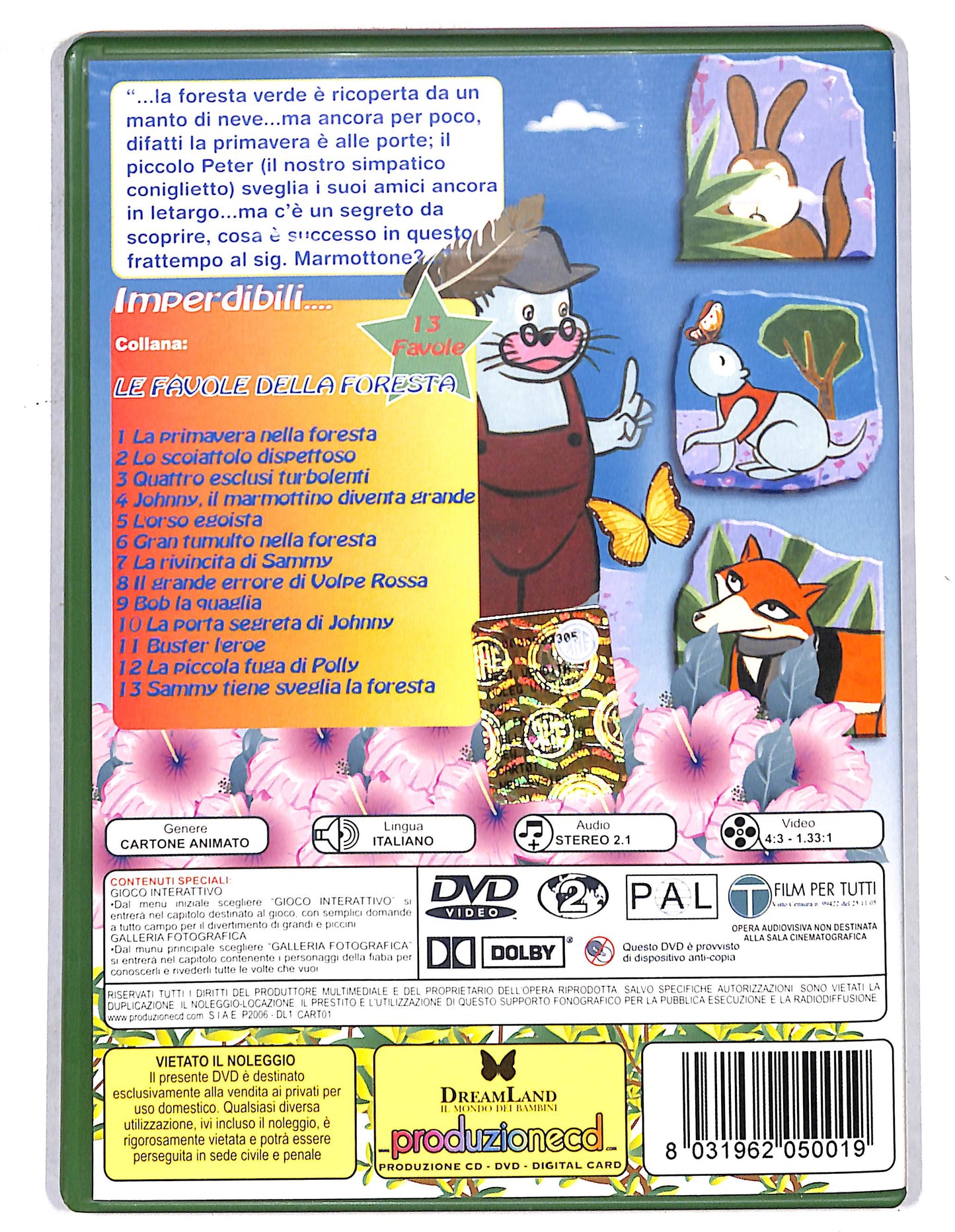 EBOND La primavera nella foresta Favola n.1 EDITORIALE DVD D736023