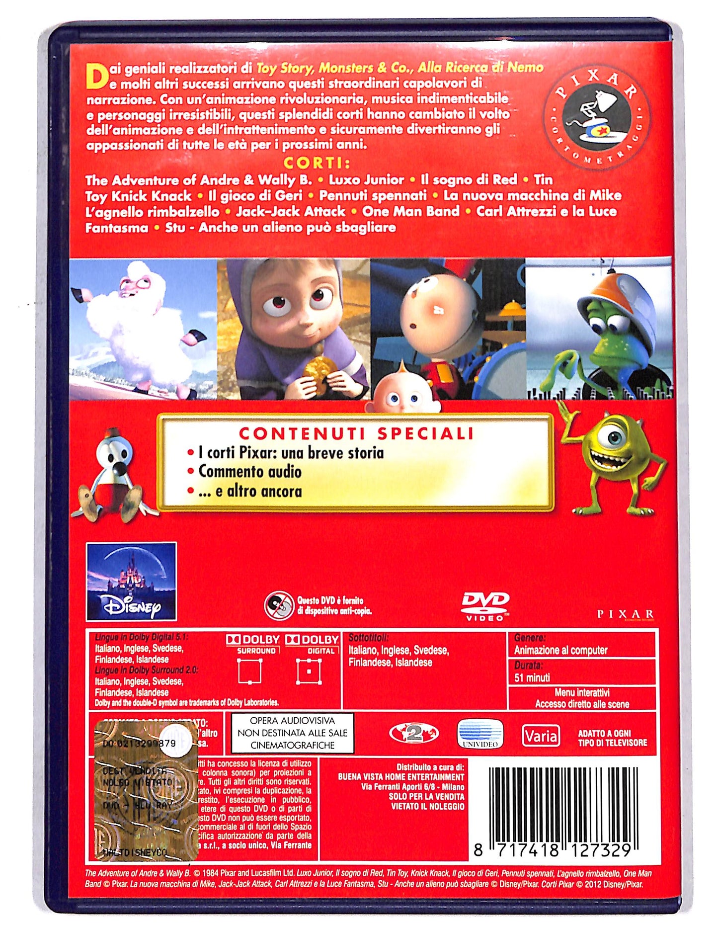EBOND I Corti Pixar Collection - Volume 1  DVD D736052