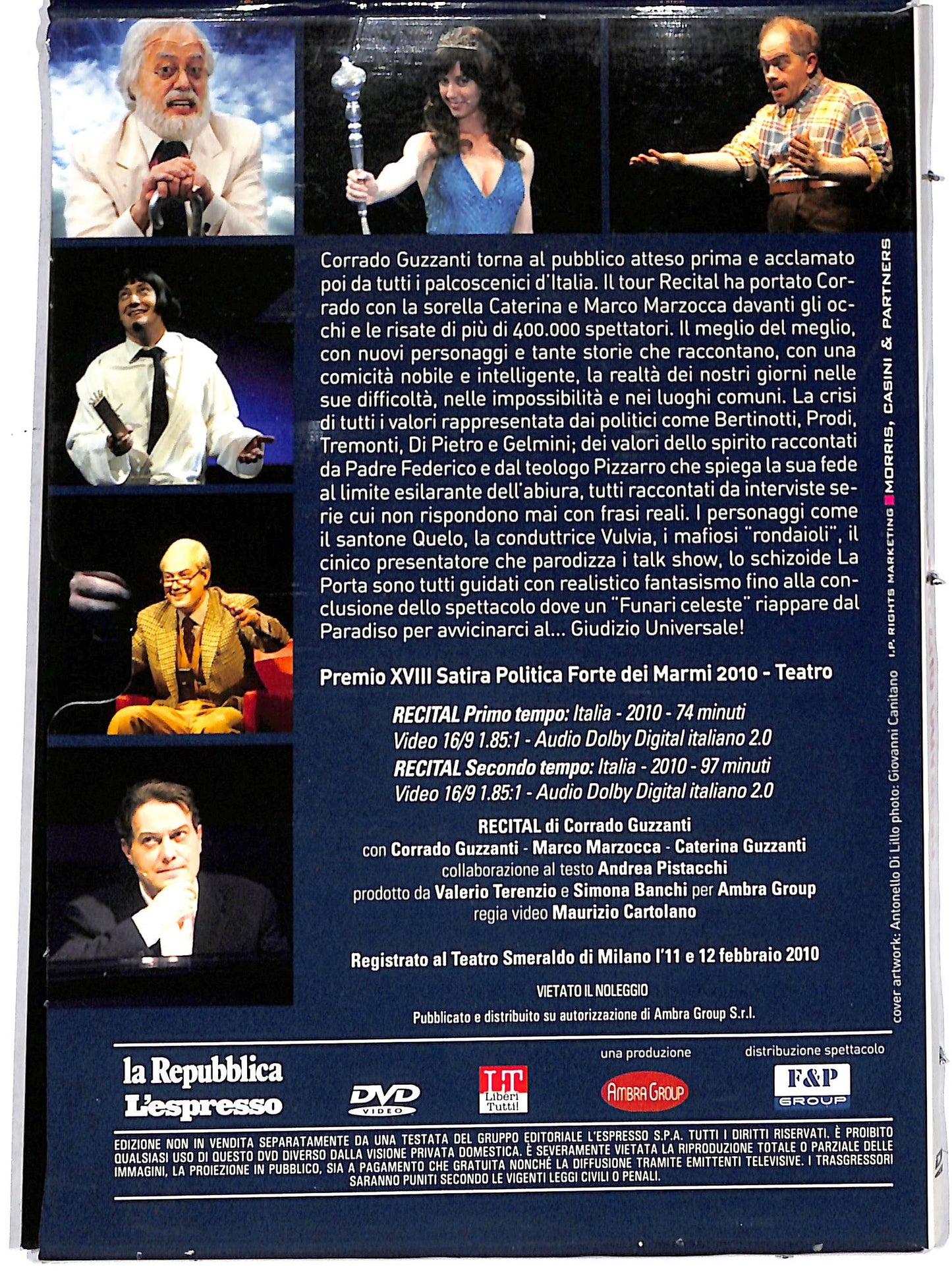 EBOND Corrado Guzzanti  Recital  DVD Editoriale EDITORIALE D736234