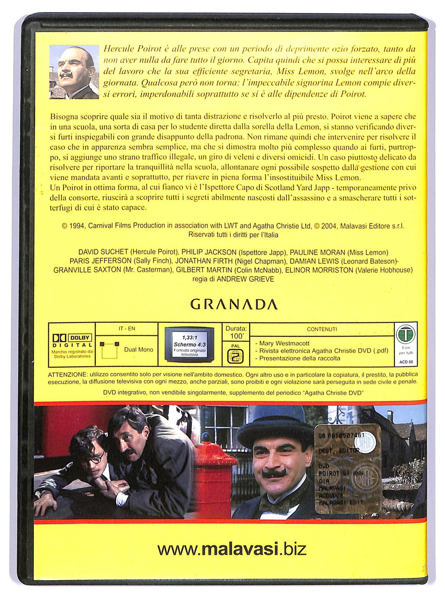 EBOND Poirot si annoia EDITORIALE DVD D736315