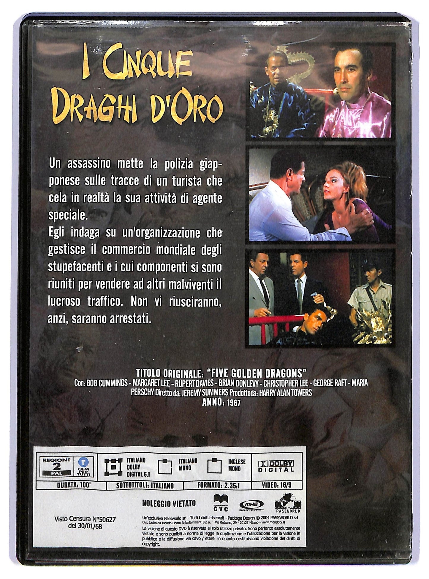 EBOND I cinque draghi d'oro DVD D736324