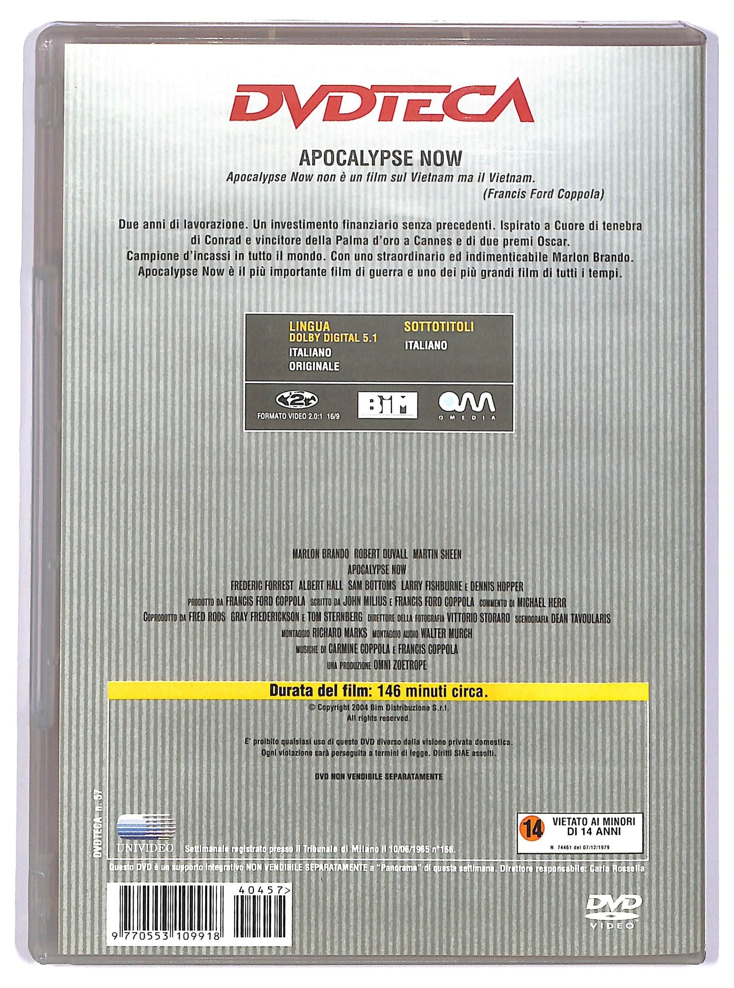 EBOND Apocalypse Now EDITORIALE DVD D736339