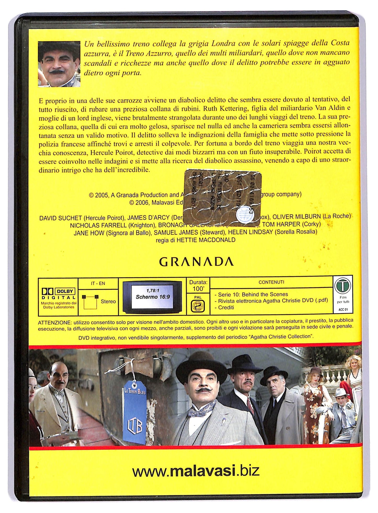 EBOND Il mistero del treno azzurro EDITORIALE  DVD D736341