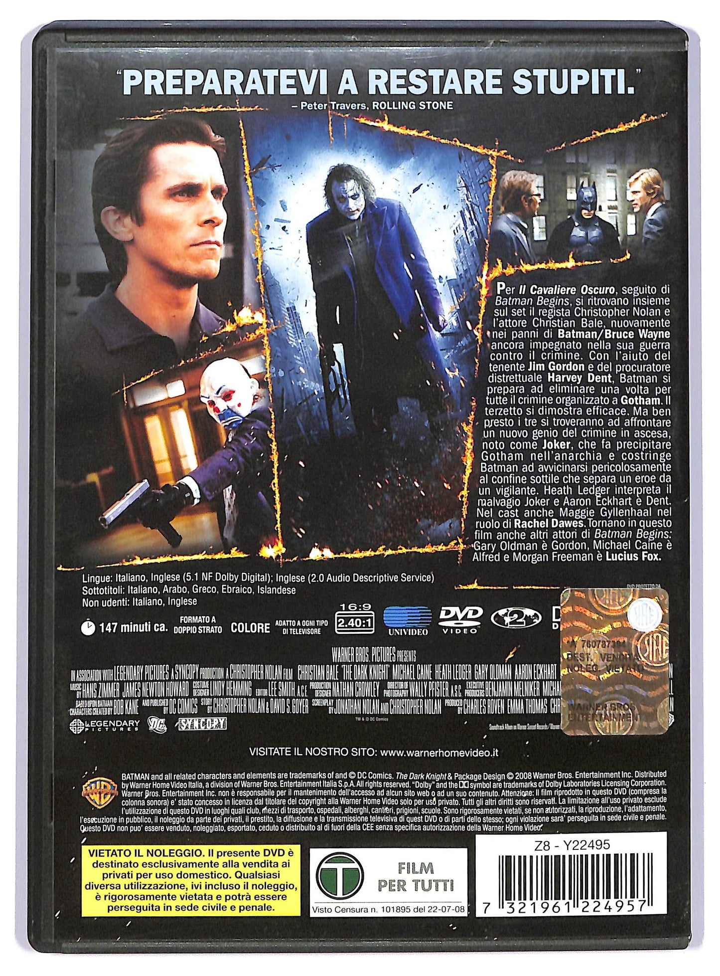 EBOND Il cavaliere oscuro DVD D736359