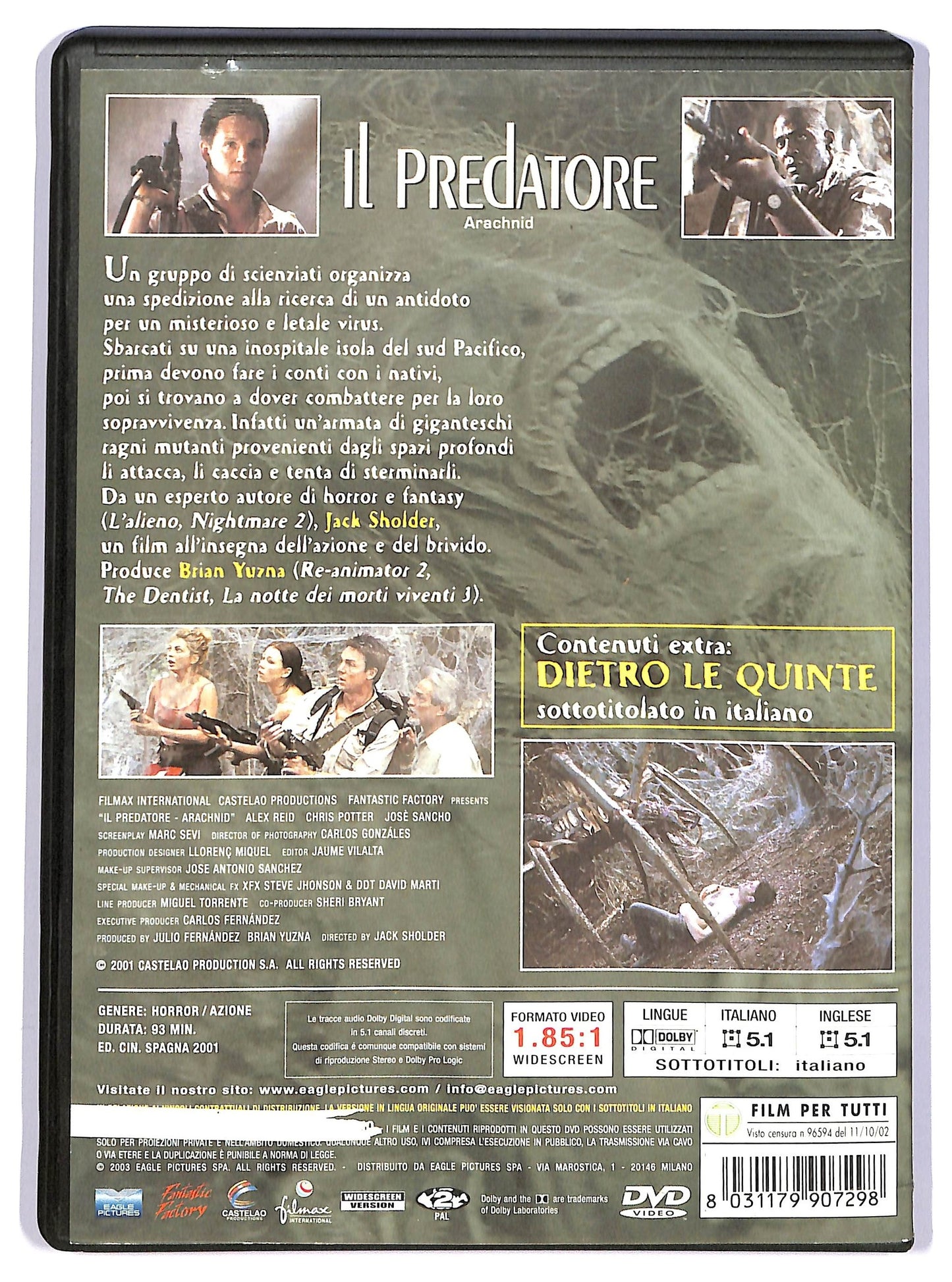 EBOND Il predatore - Arachnid DVD D736417