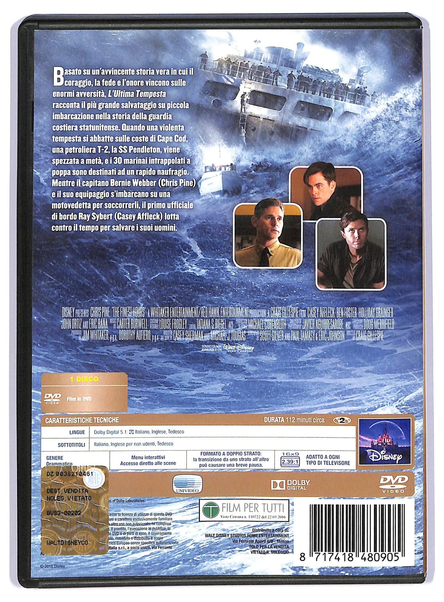 EBOND L'ultima tempesta The Finest Hours DVD D736439