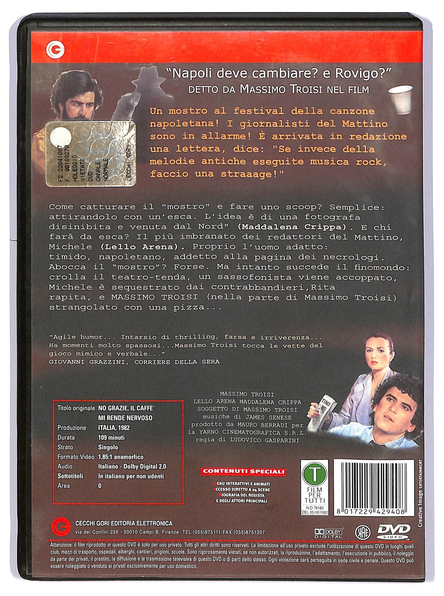 EBOND No grazie il caffe mi rende nervoso DVD D736456