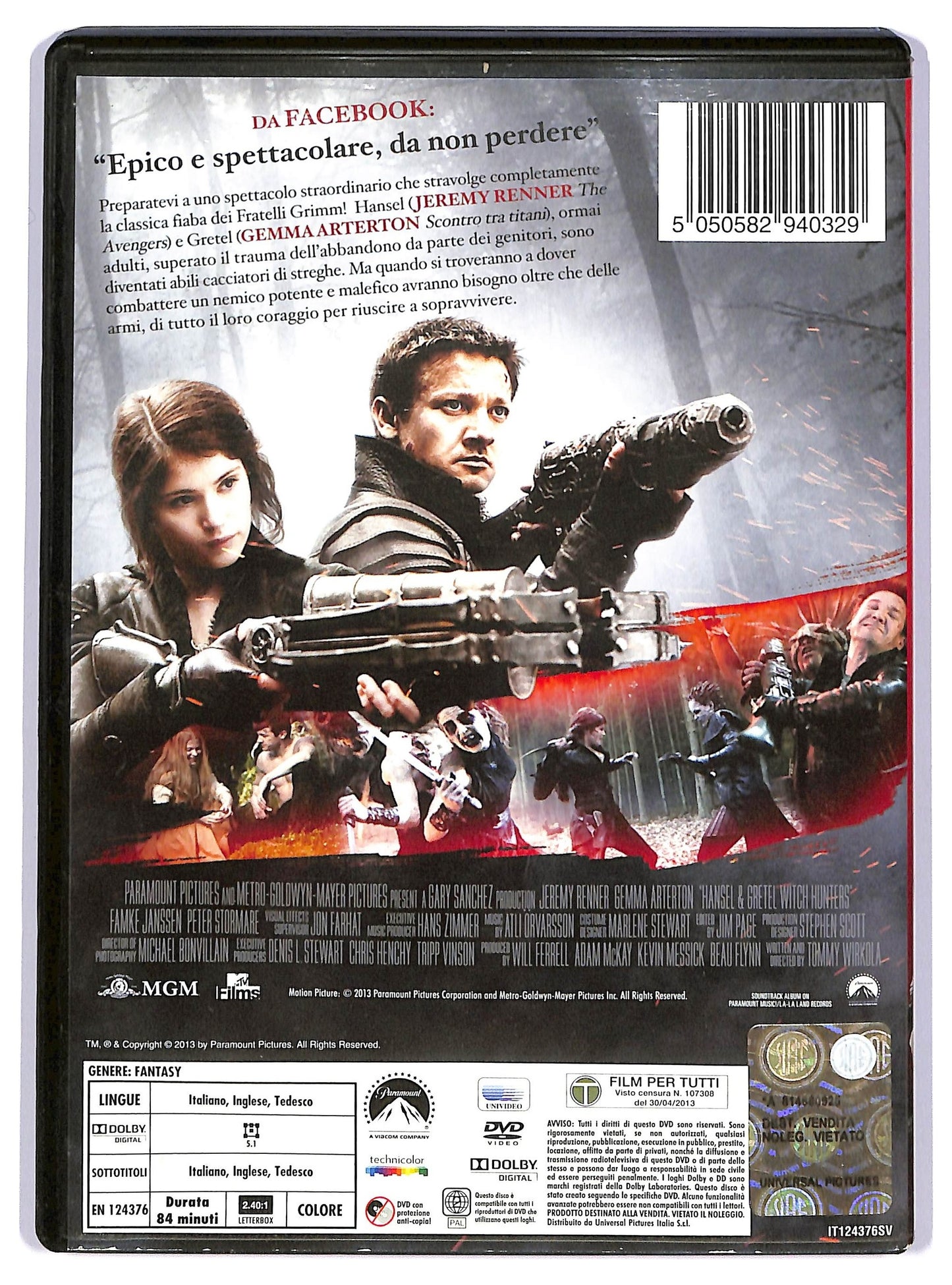 EBOND hansel e gretel - cacciatori di streghe  NOLEGGIO DVD D736458