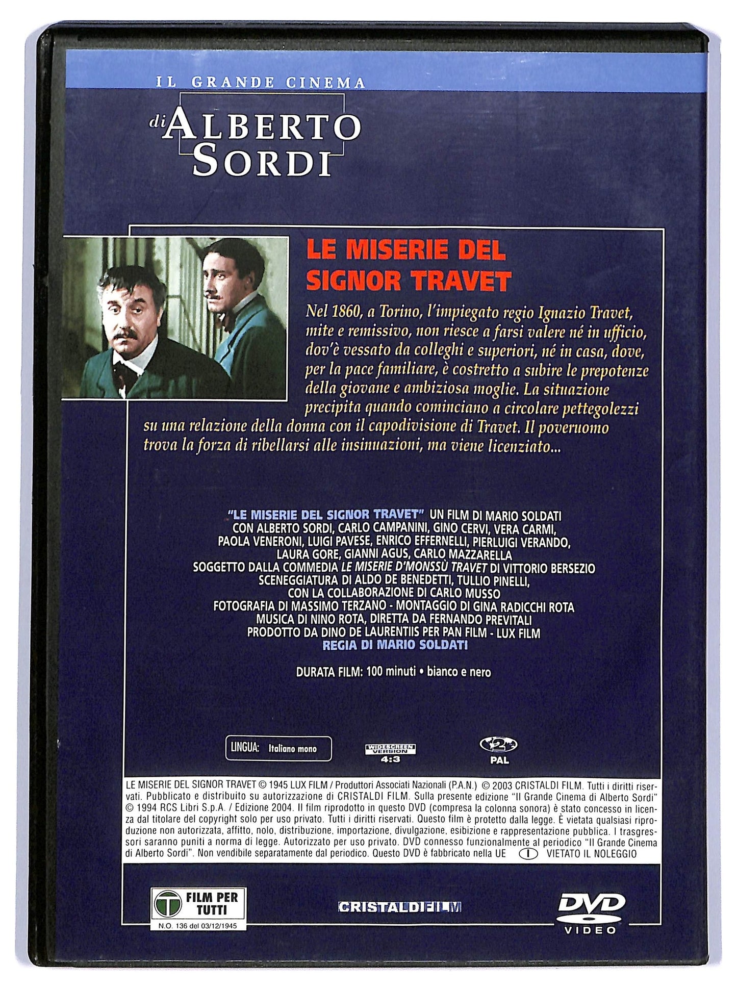 EBOND Le Miserie Del Signor Travet DVD  Editoriale D736542
