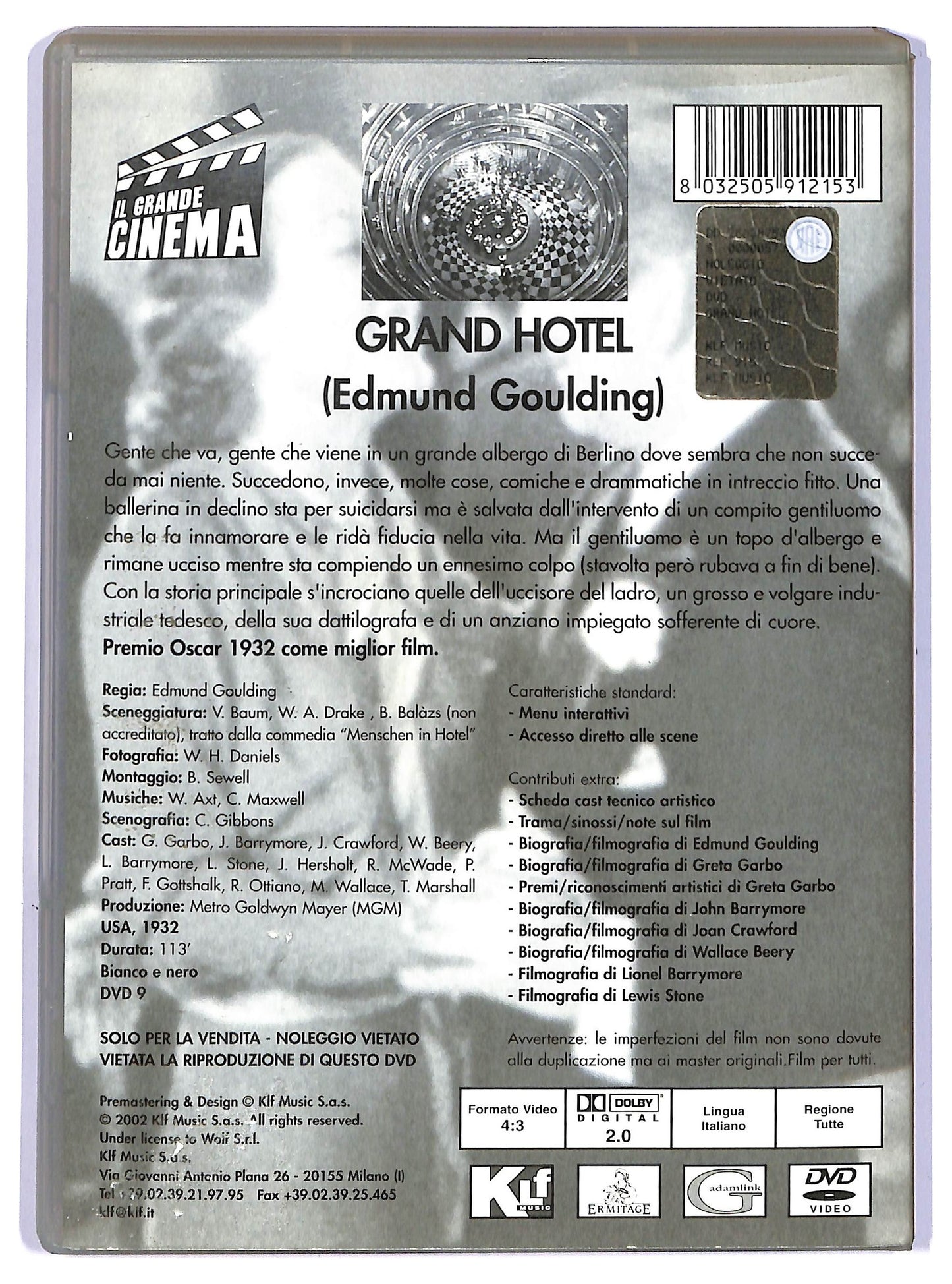 EBOND Grand Hotel DVD D736646