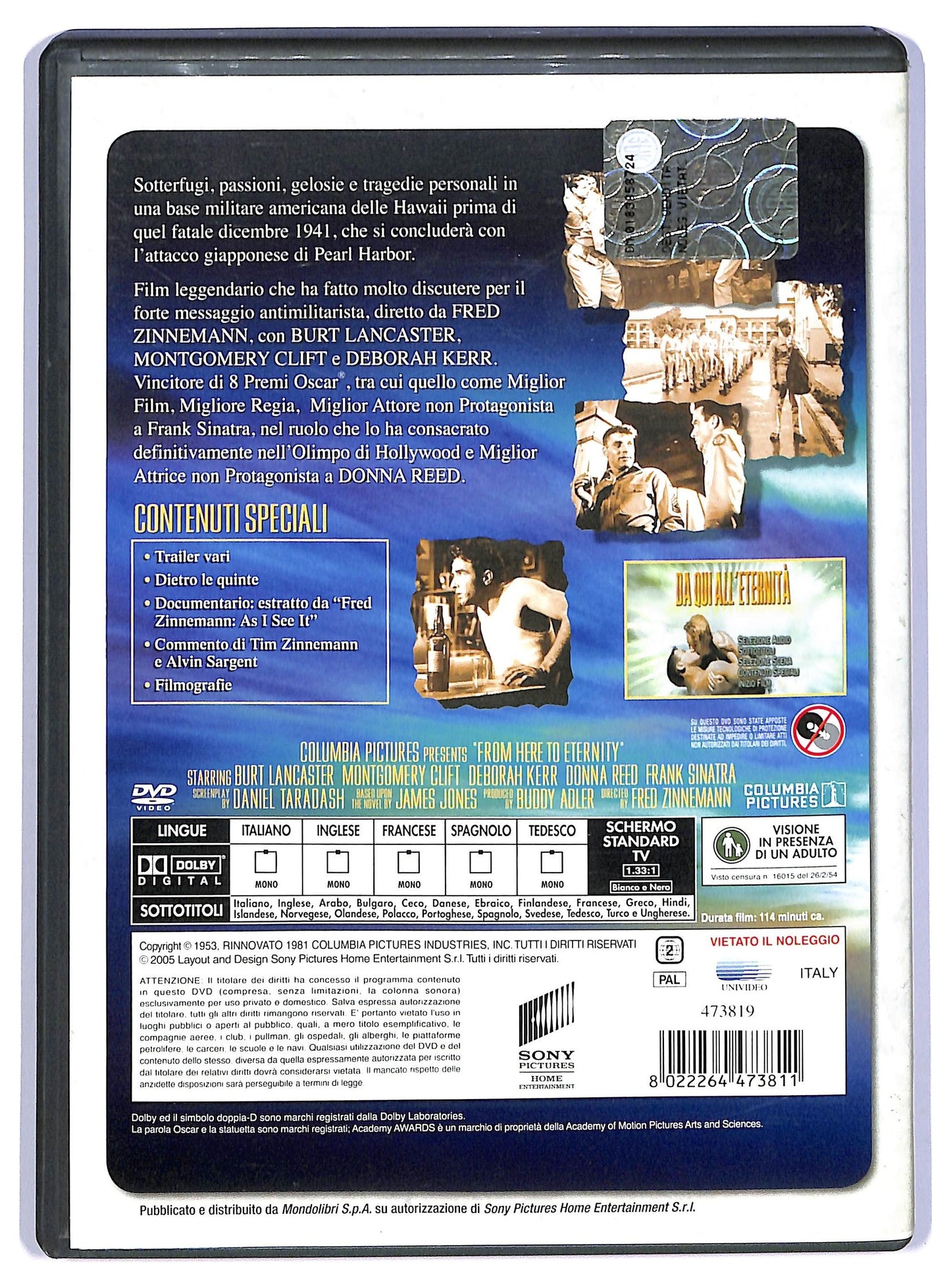 EBOND Da qui all'eternita DVD D736801