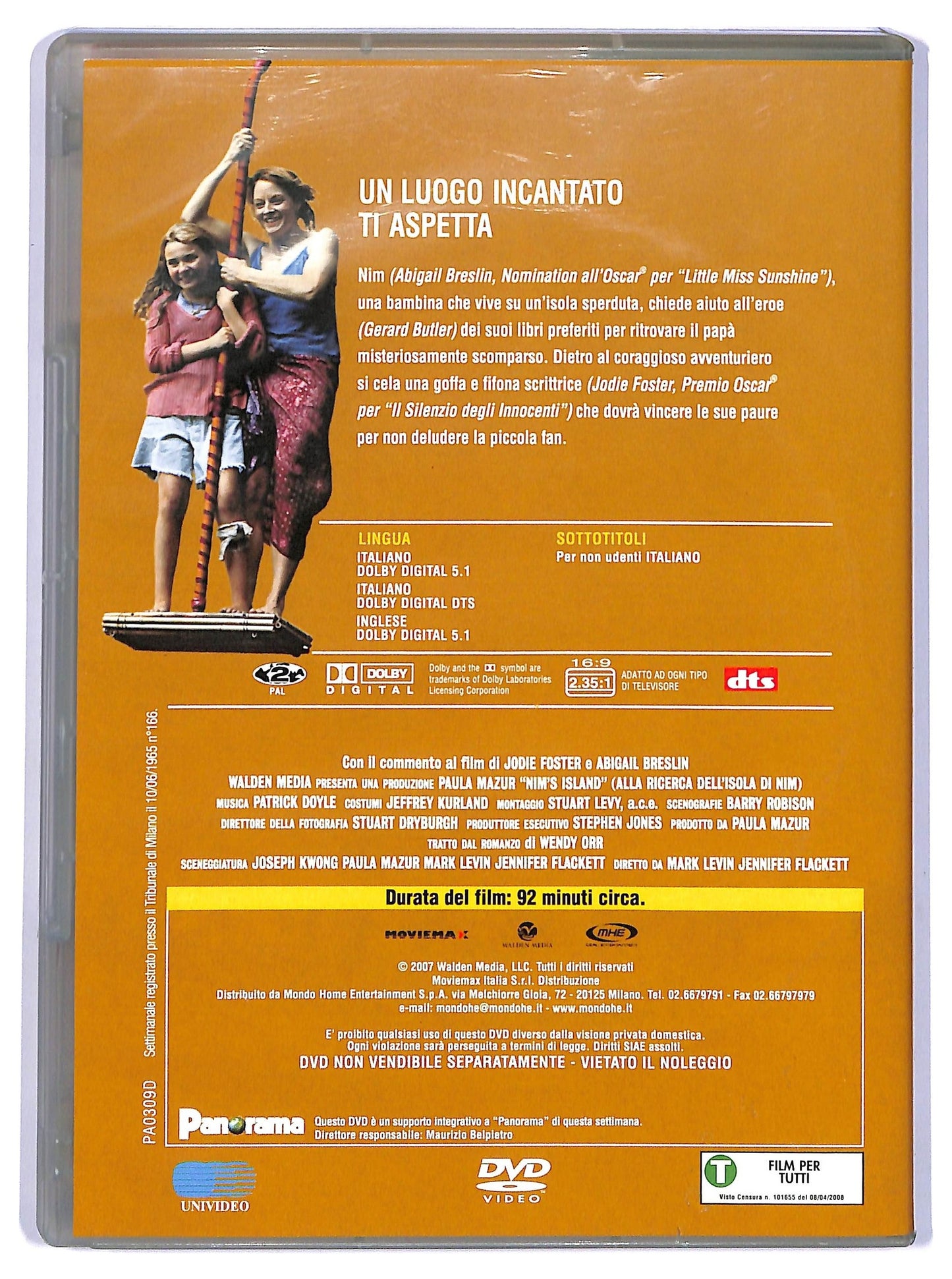 EBOND Alla ricerca dell'isola di Nim  EDITORIALE DVD D736816