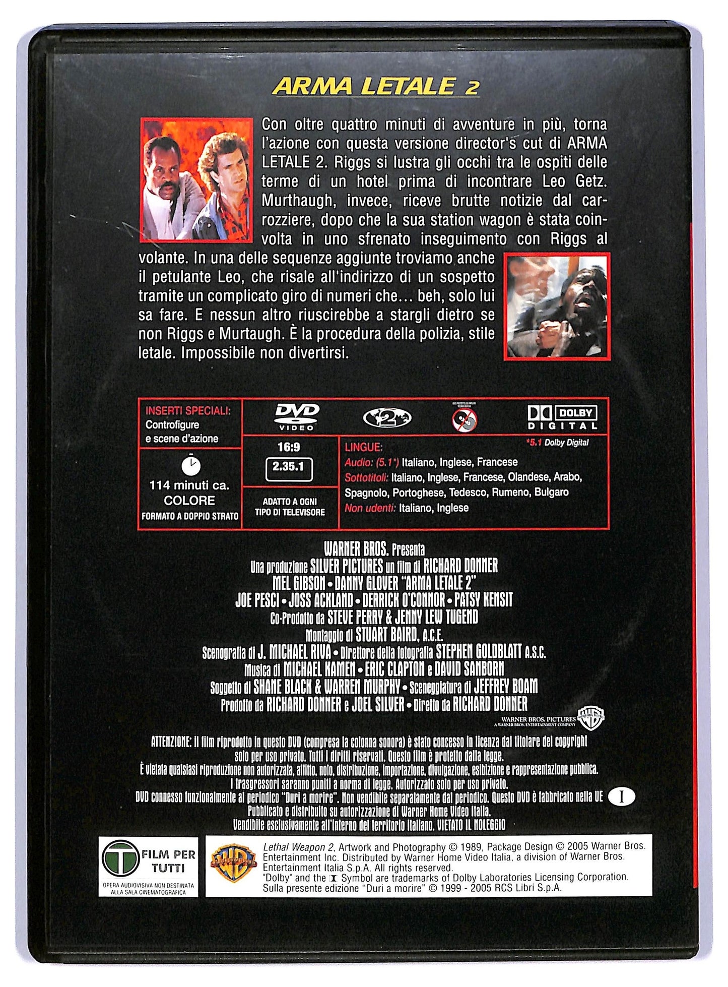 EBOND Arma letale 2 DVD EDITORIALE D736826