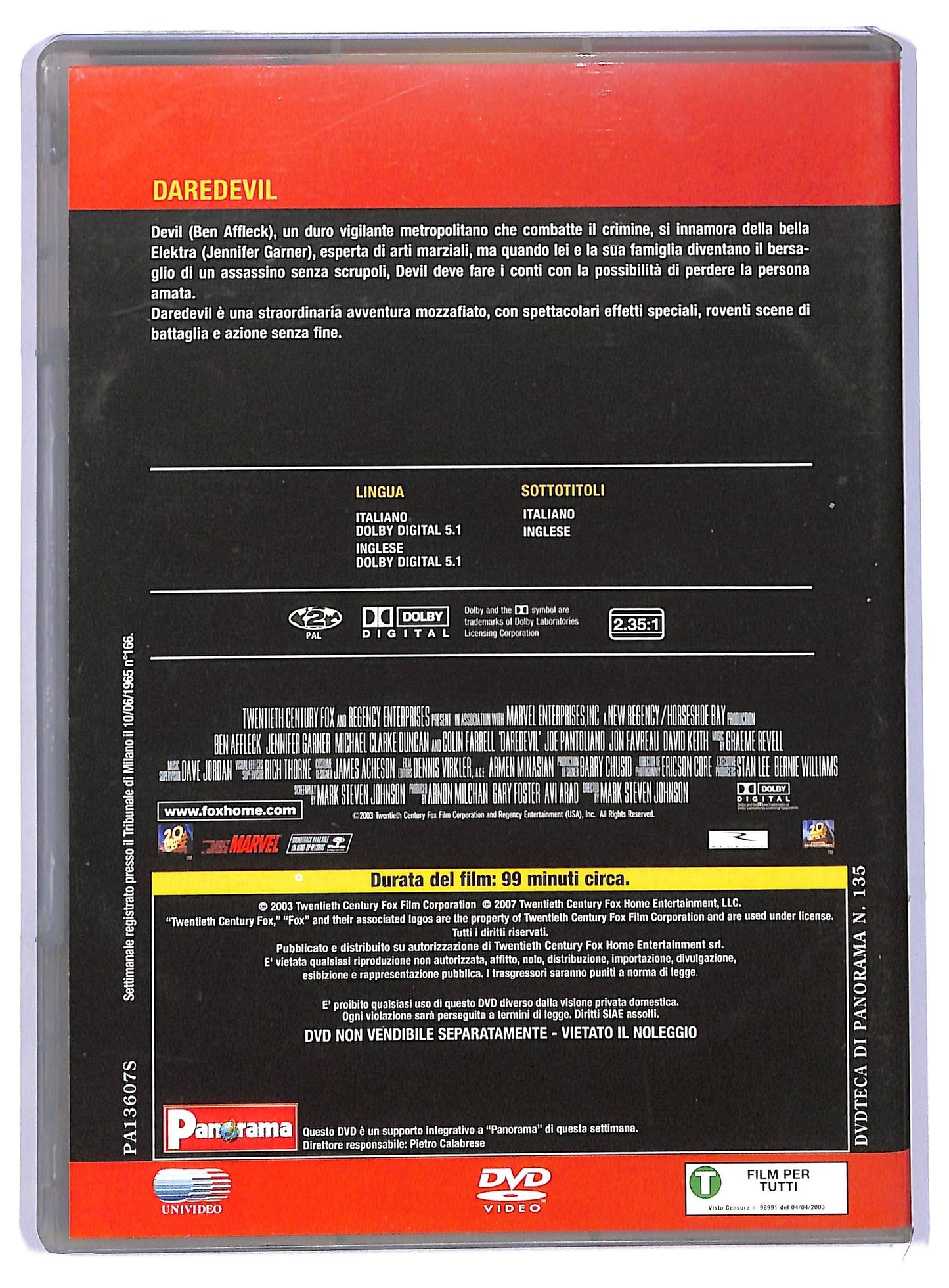EBOND Daredevil DVD EDITORIALE D736854