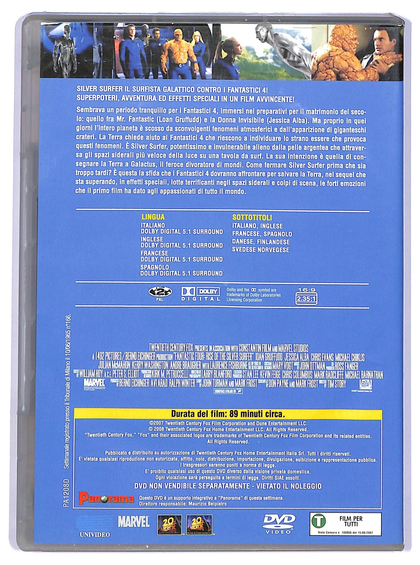 EBOND I Fantastici 4 e Silver Surfer EDITORIALE DVD D736863