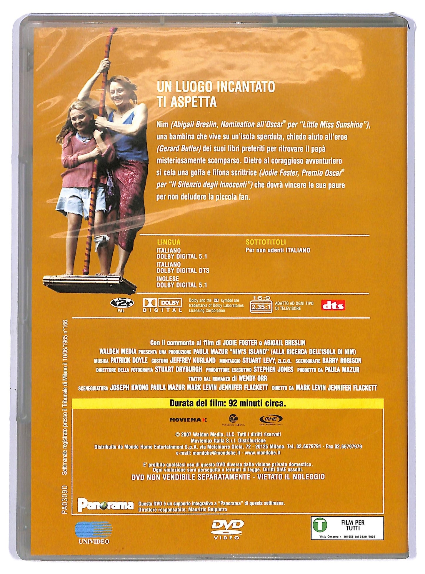 EBOND Alla ricerca dell'isola di Nim  EDITORIALE DVD D736918