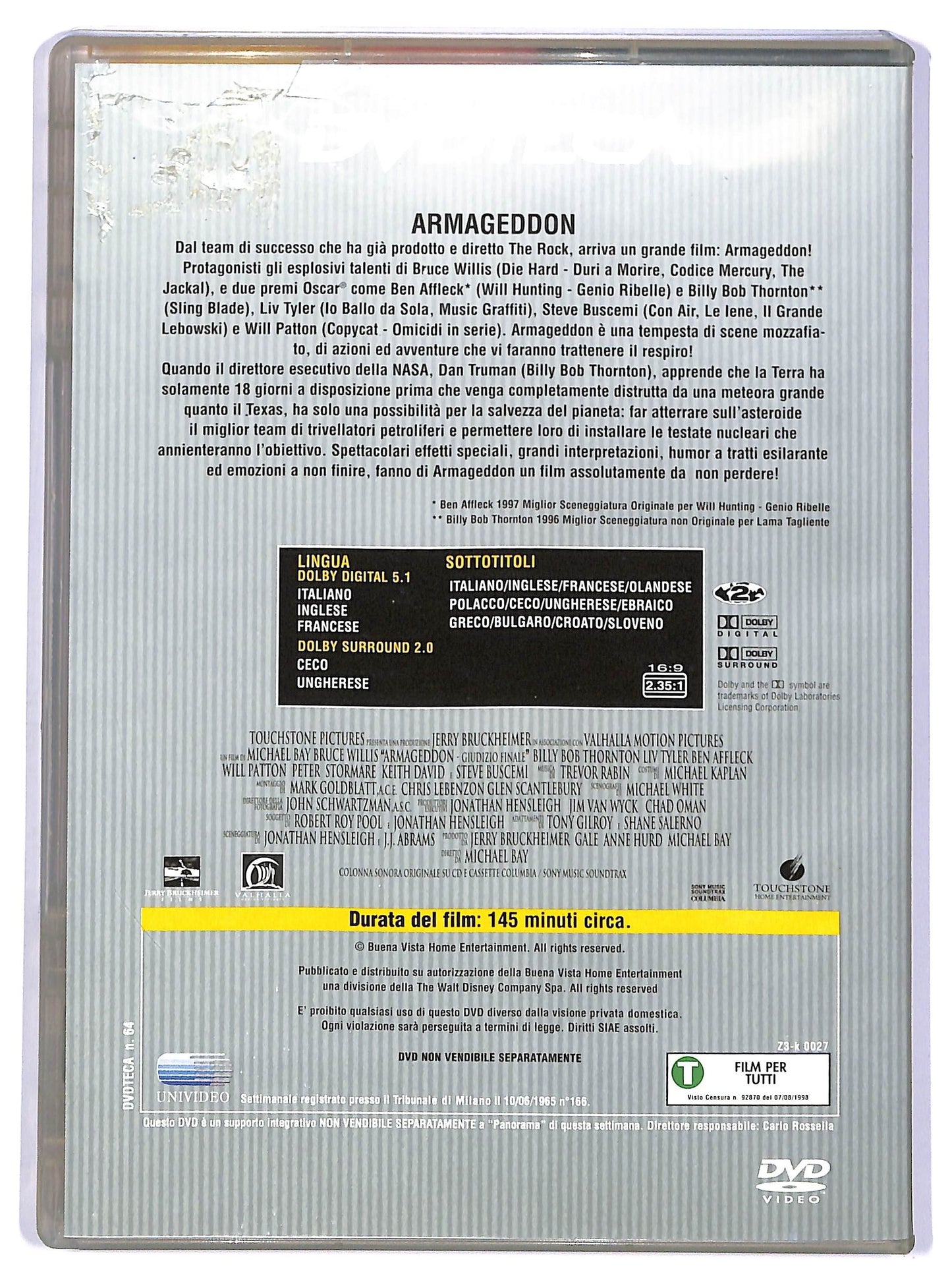 EBOND Armageddon - Giudizio finale EDITORIALE DVD D736925