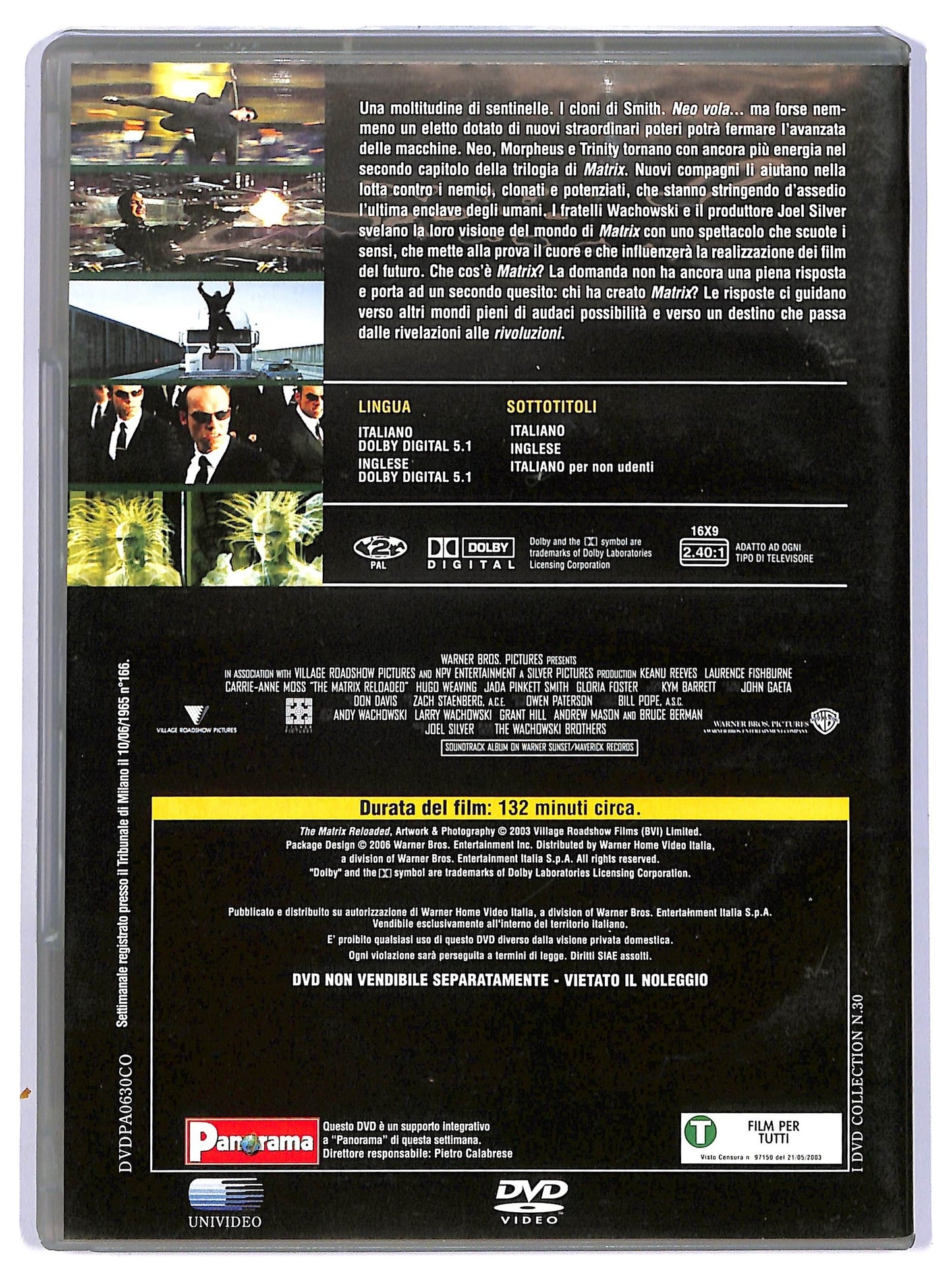 EBOND Matrix Reloaded  EDITORIALE DVD D737006
