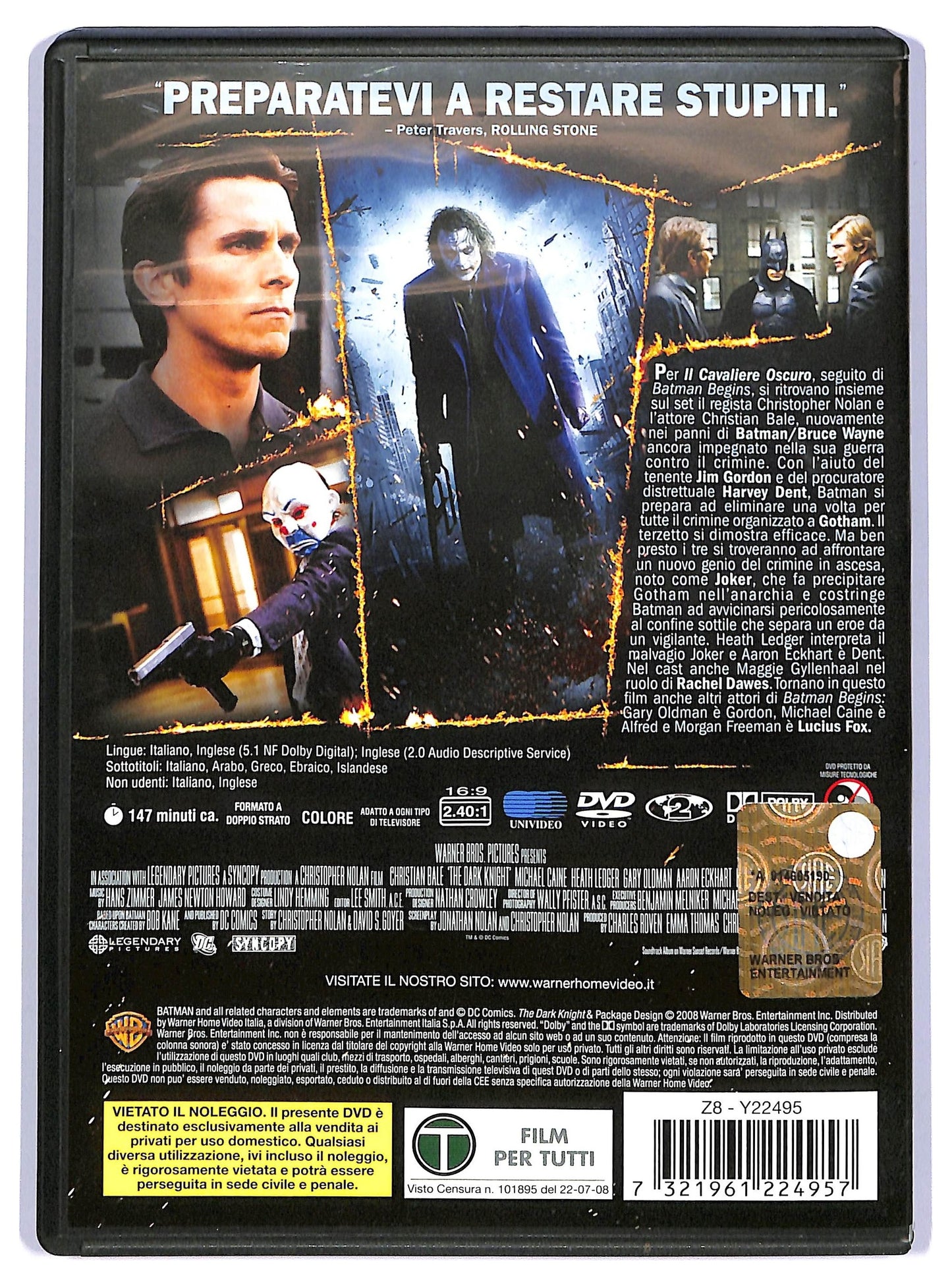 EBOND Il cavaliere oscuro DVD D737010