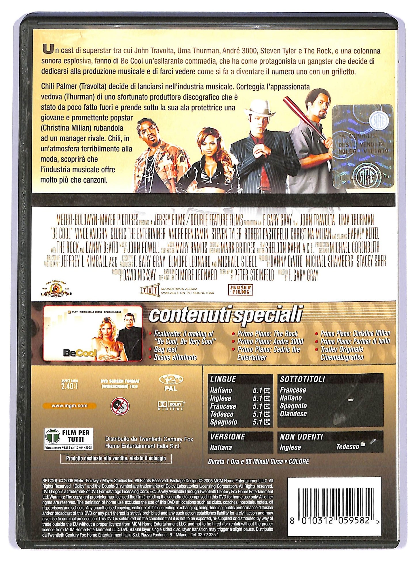 EBOND Be Cool Con John Travolta (2 DVD) D737126