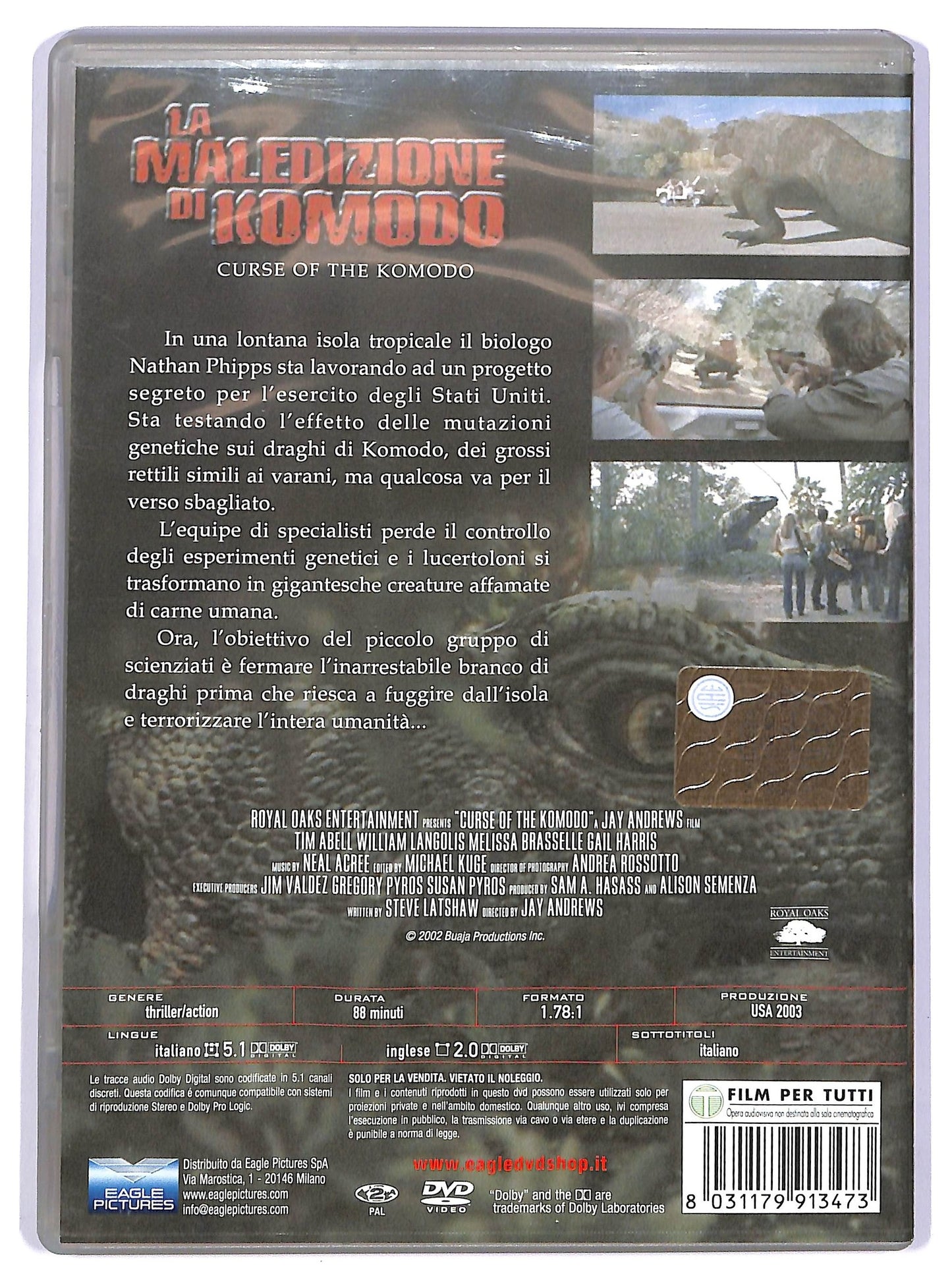 EBOND La maledizione di Komodo DVD D737134