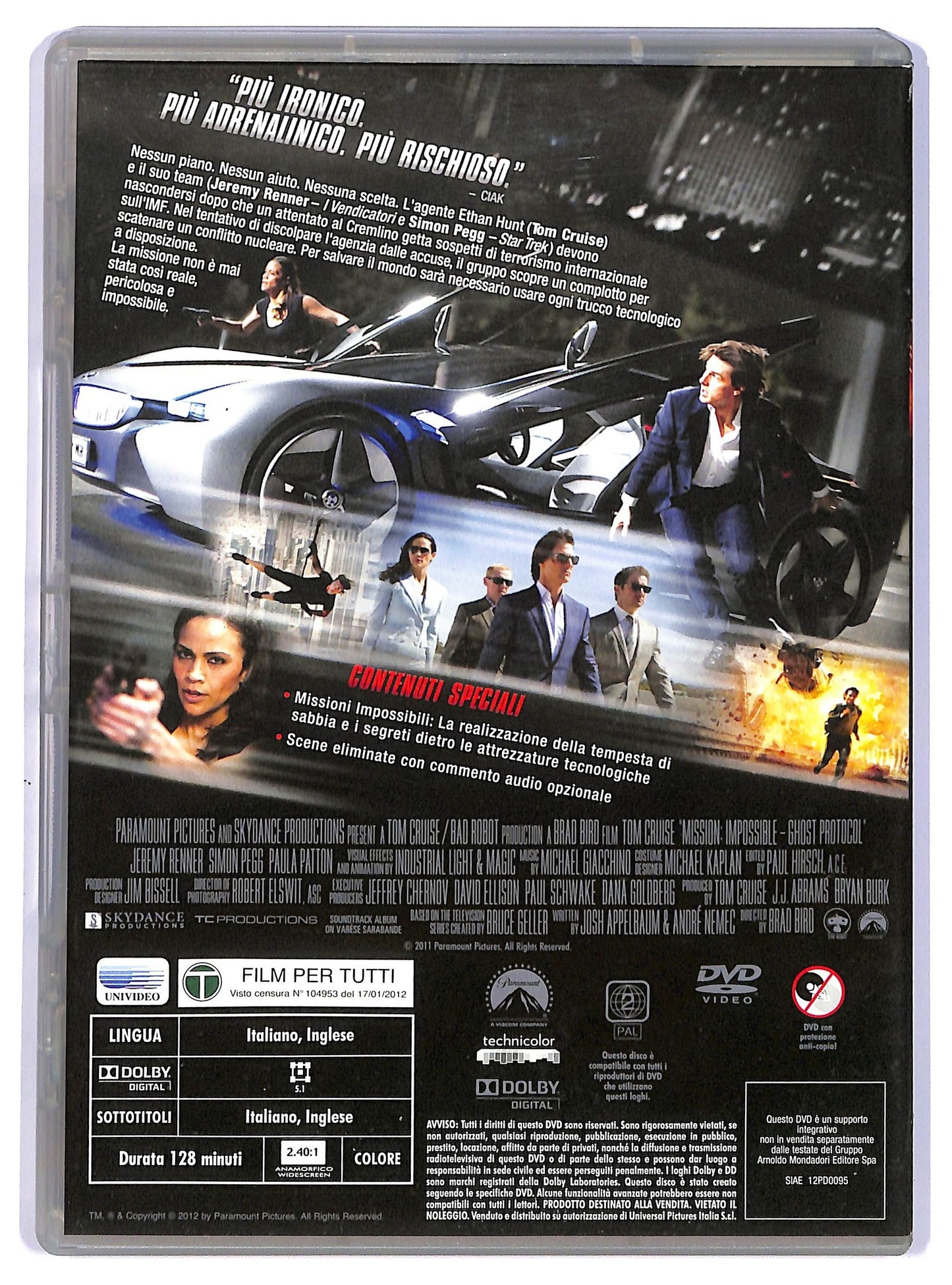 EBOND Mission: Impossible - Protocollo Fantasma DVD Editoriale D737155