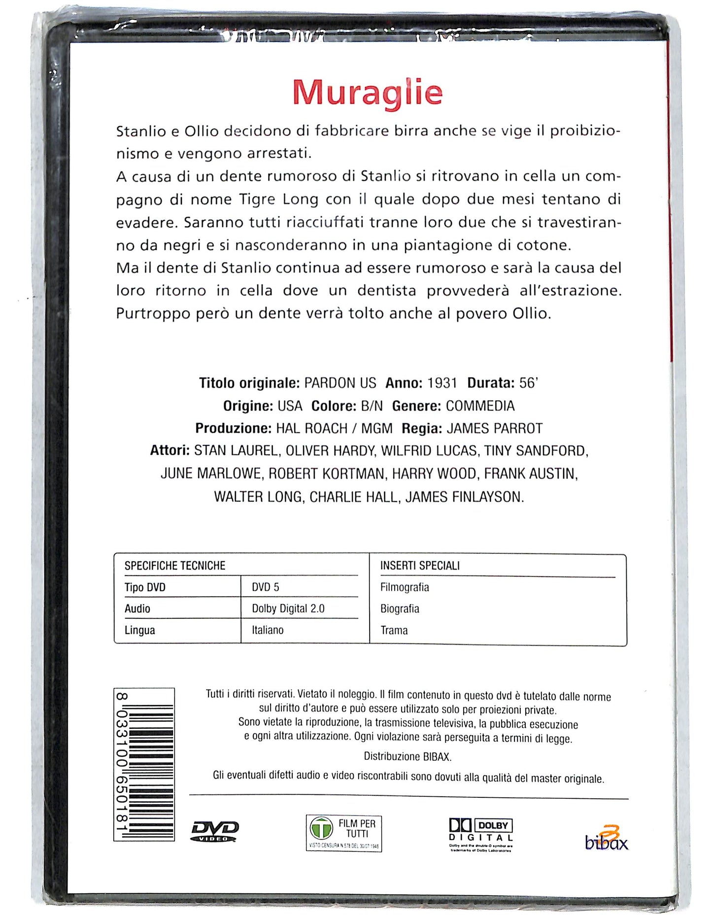 EBOND muraglie  DVD D737506