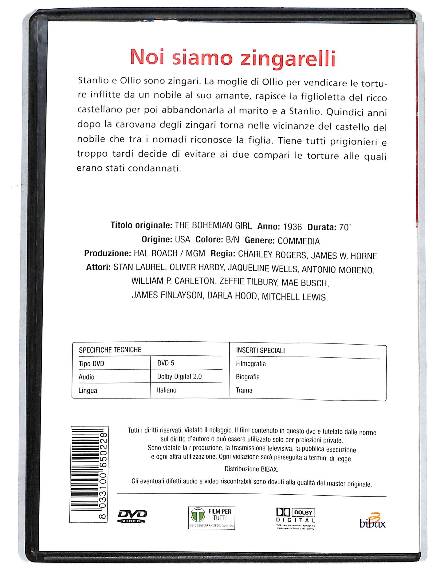 EBOND Stanlio e Ollio. Noi Siamo Zingarelli DVD D737508