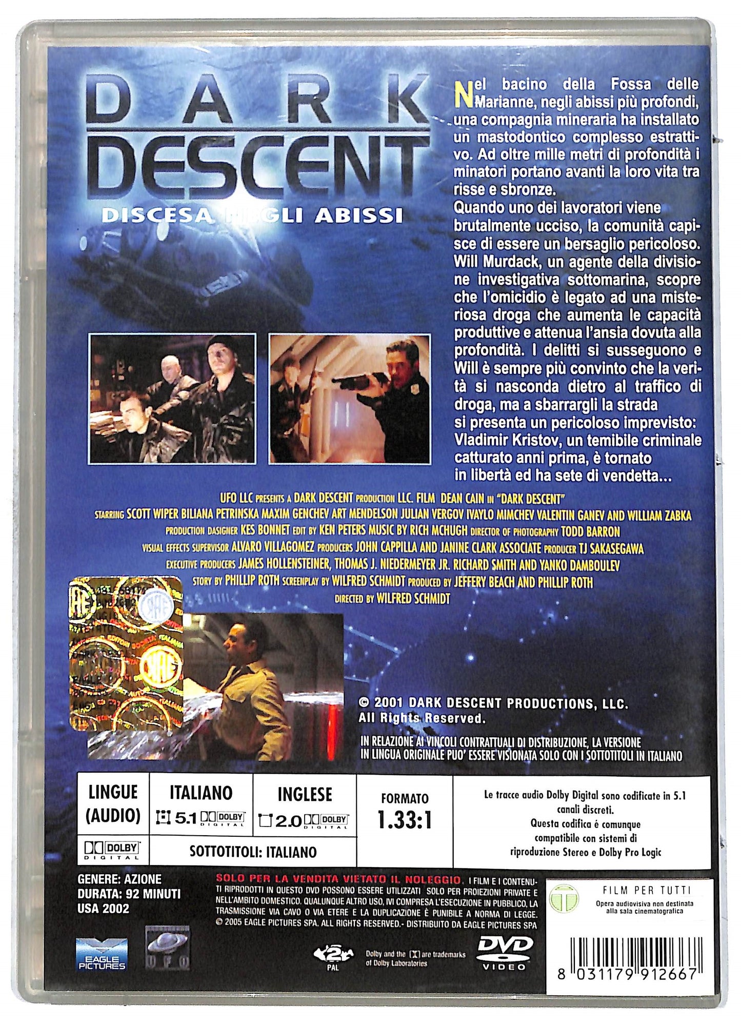EBOND Dark Descent - Discesa negli abissi DVD D737808