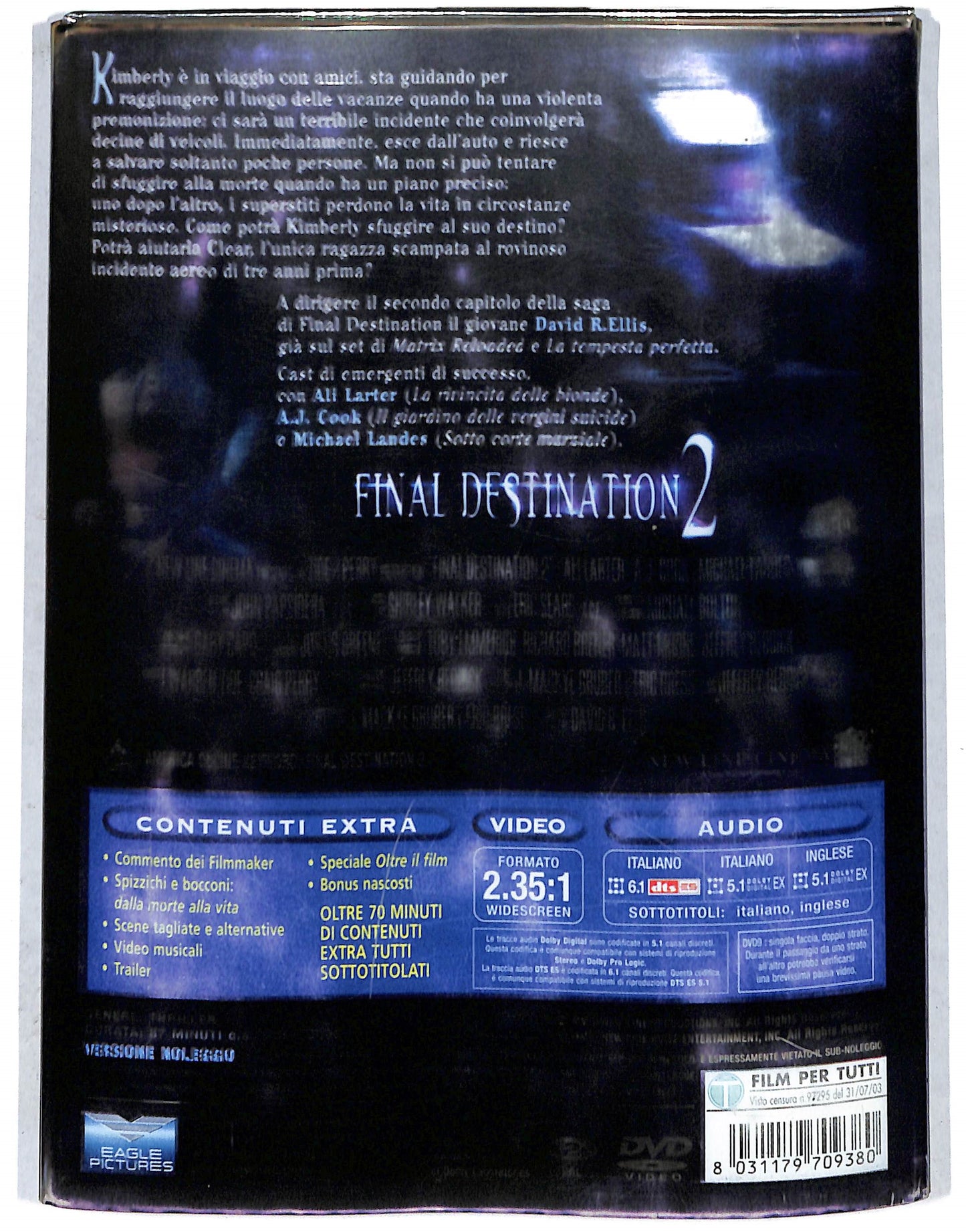 EBOND Final Destination 2 DIGIPACK DVD D737822