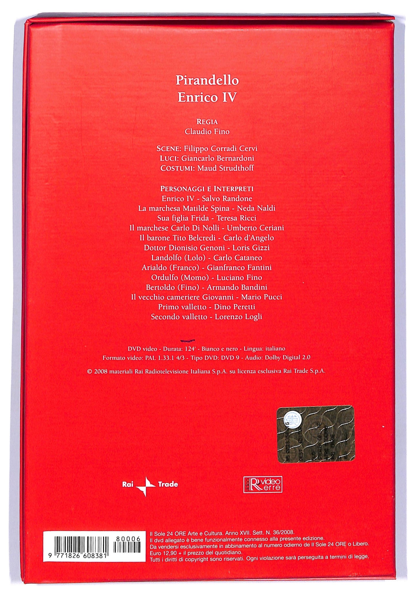 EBOND Storia Del Teatro- Pirandello Enrico Iv Vol.3 DVD Editoriale D737904