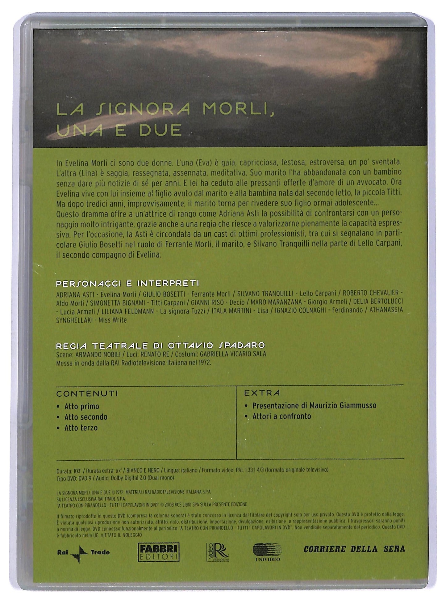EBOND A teatro con P. - La signora Morli una e due n.20 EDITORIALE DVD D737934