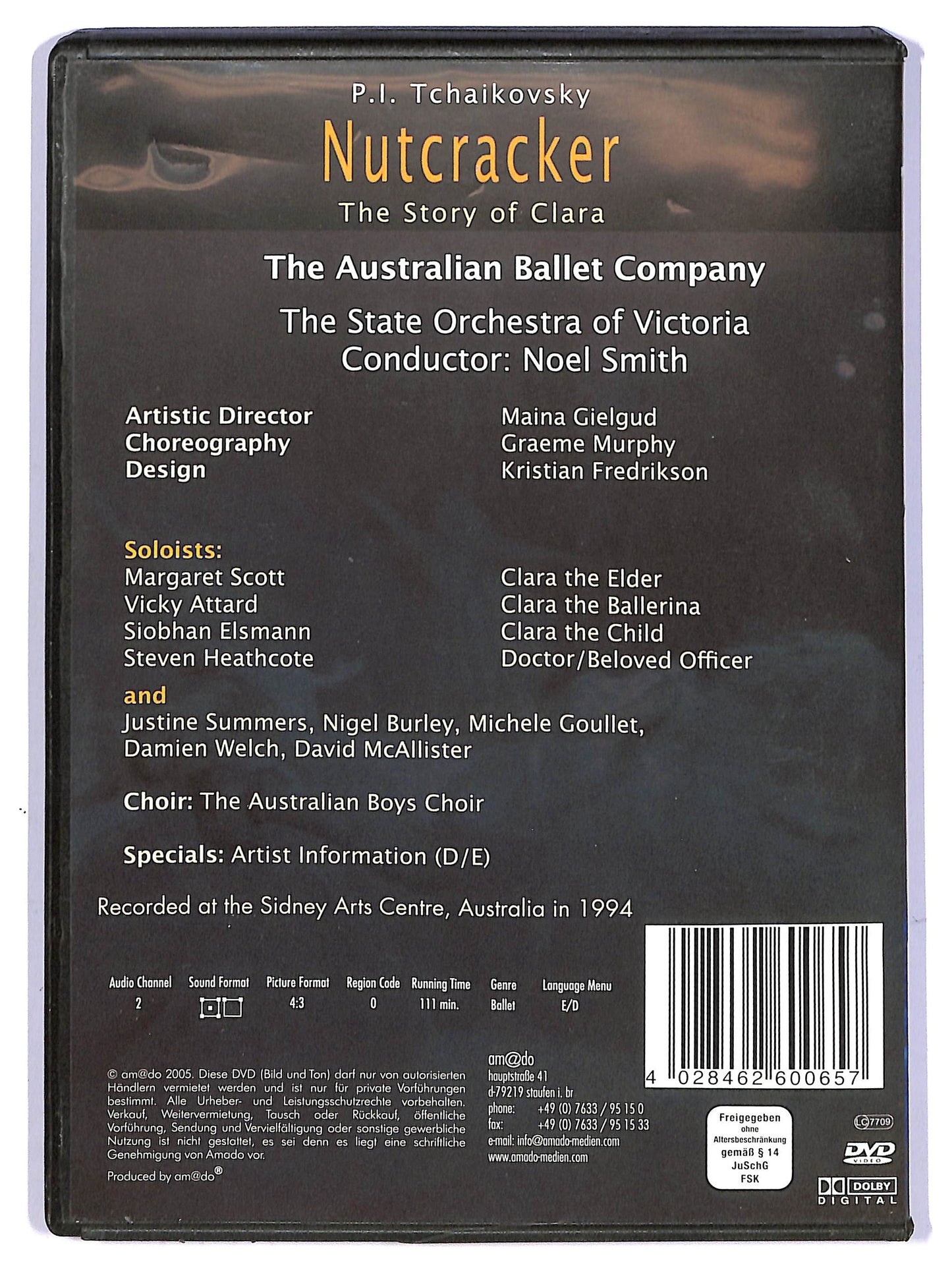 EBOND Nutcracker: Story of Clara EDIZIONE UK DVD D737935
