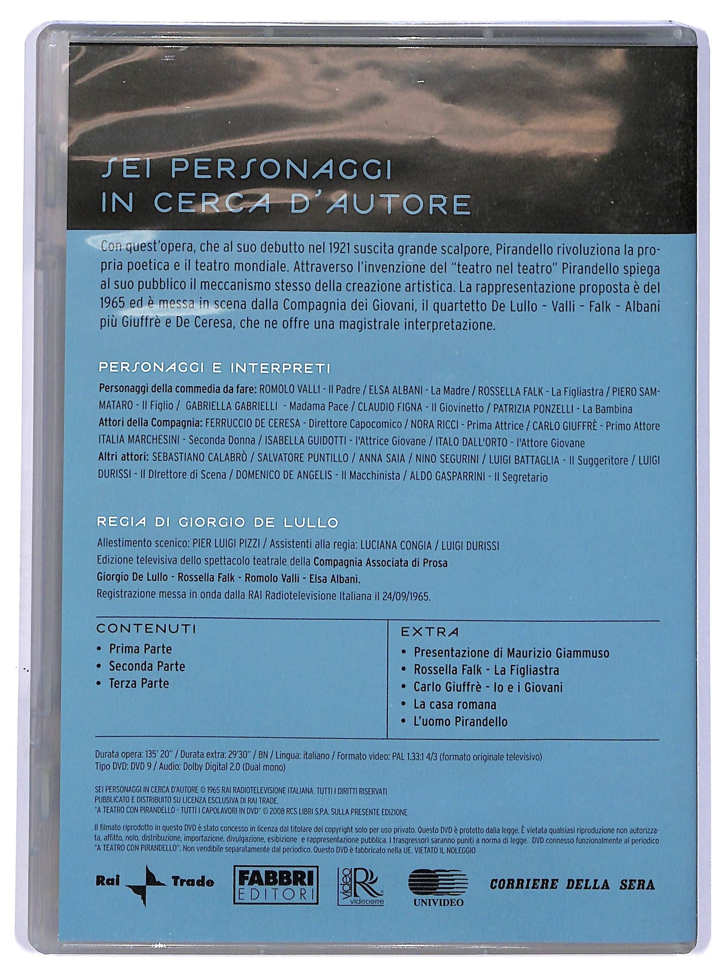 EBOND A teatro con..- Sei personaggi in cerca d'autore 1 EDITORIALE  DVD D737944