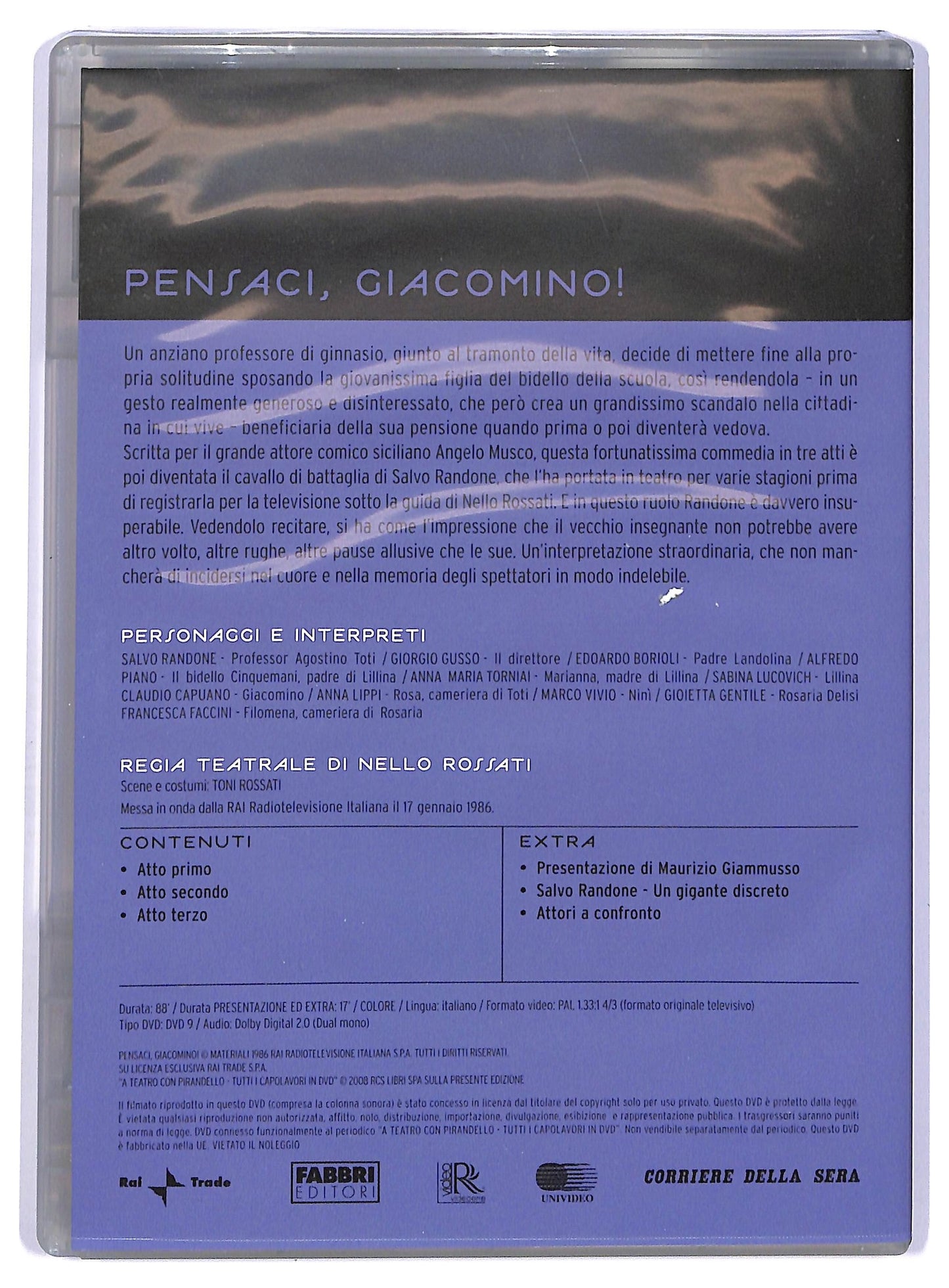 EBOND Pensaci, Giacomino! - A Teatro con Pirandello N°9 EDITORIALE DVD D737951