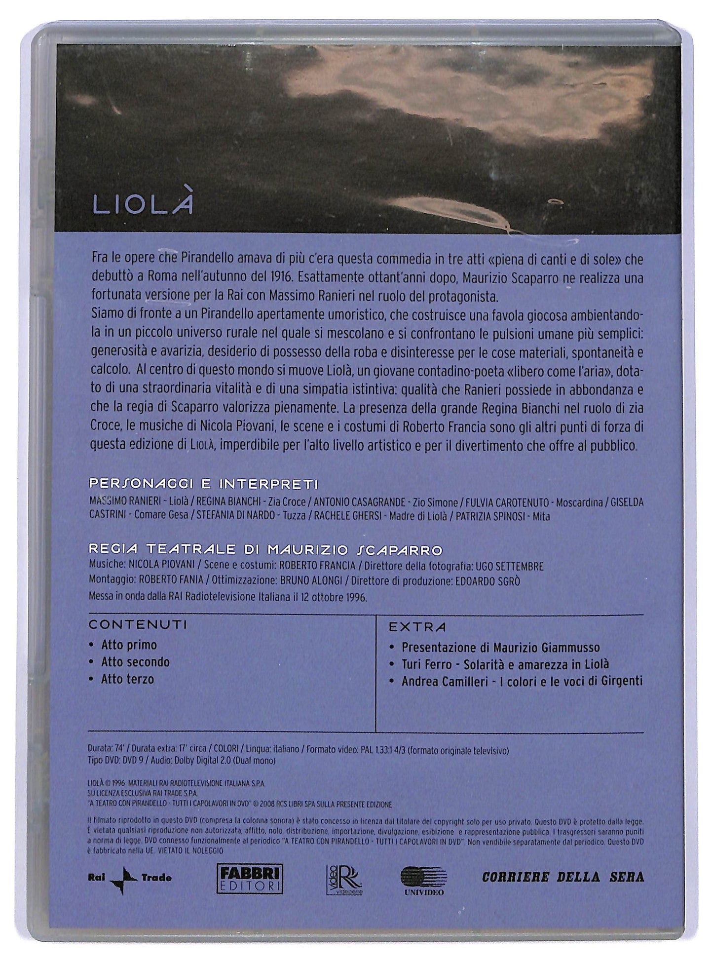 EBOND A teatro con Pirandello - Liola vol.14 EDITORIALE DVD D737961