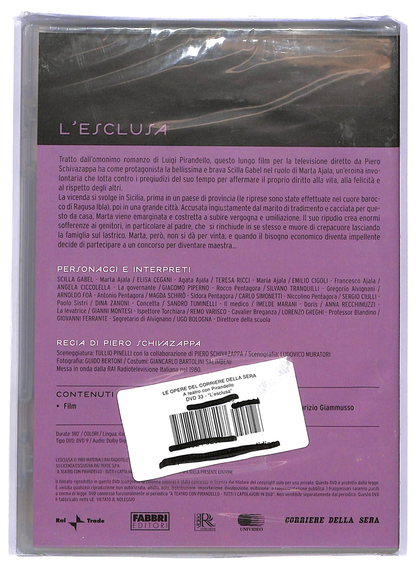 EBOND A Teatro con Pirandello - L'esclusa N°33 EDITORIALE DVD D738004