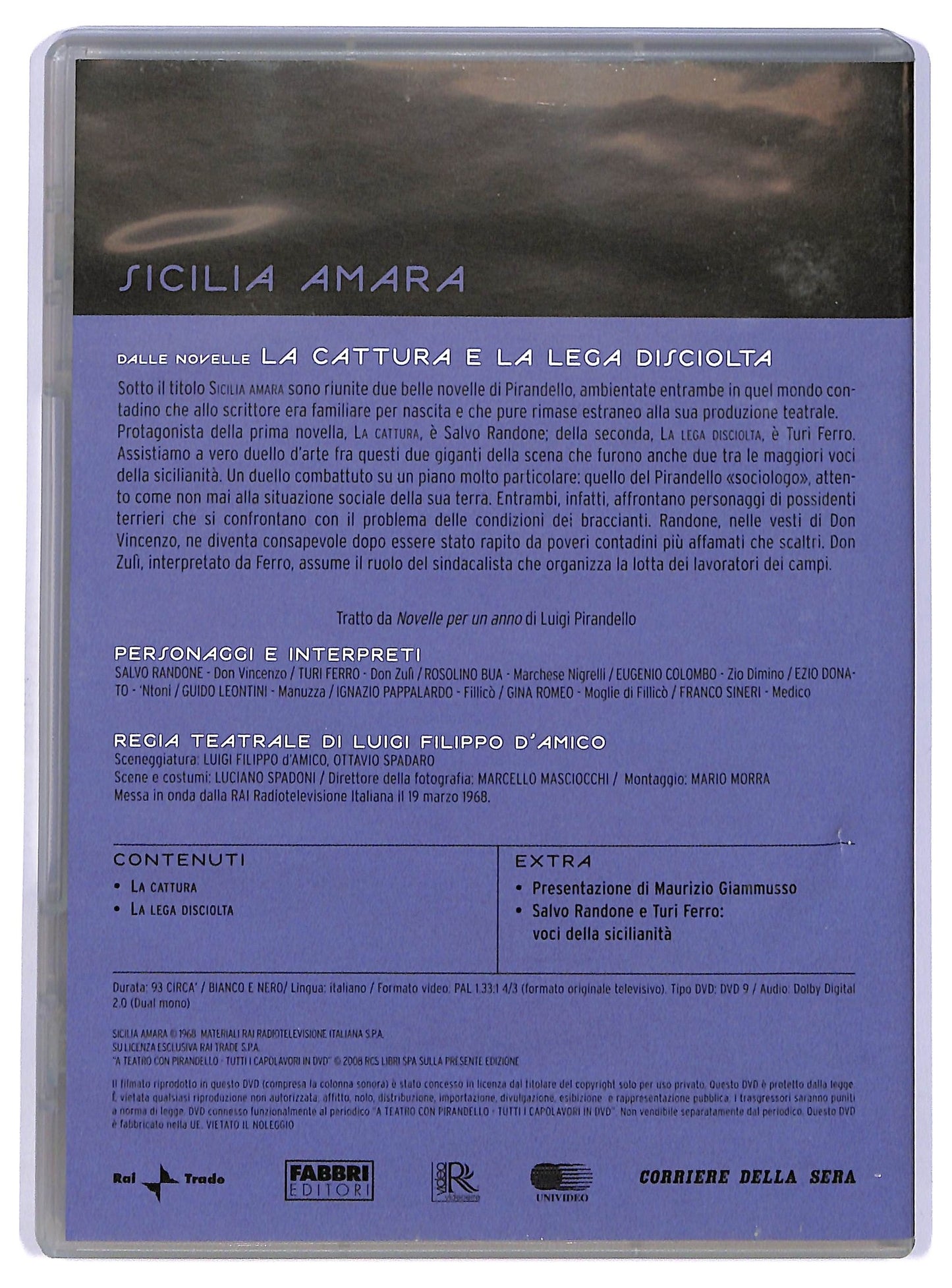 EBOND A Teatro Con Pirandello - Sicilia Amara N°24 DVD EDITORIALE D738017