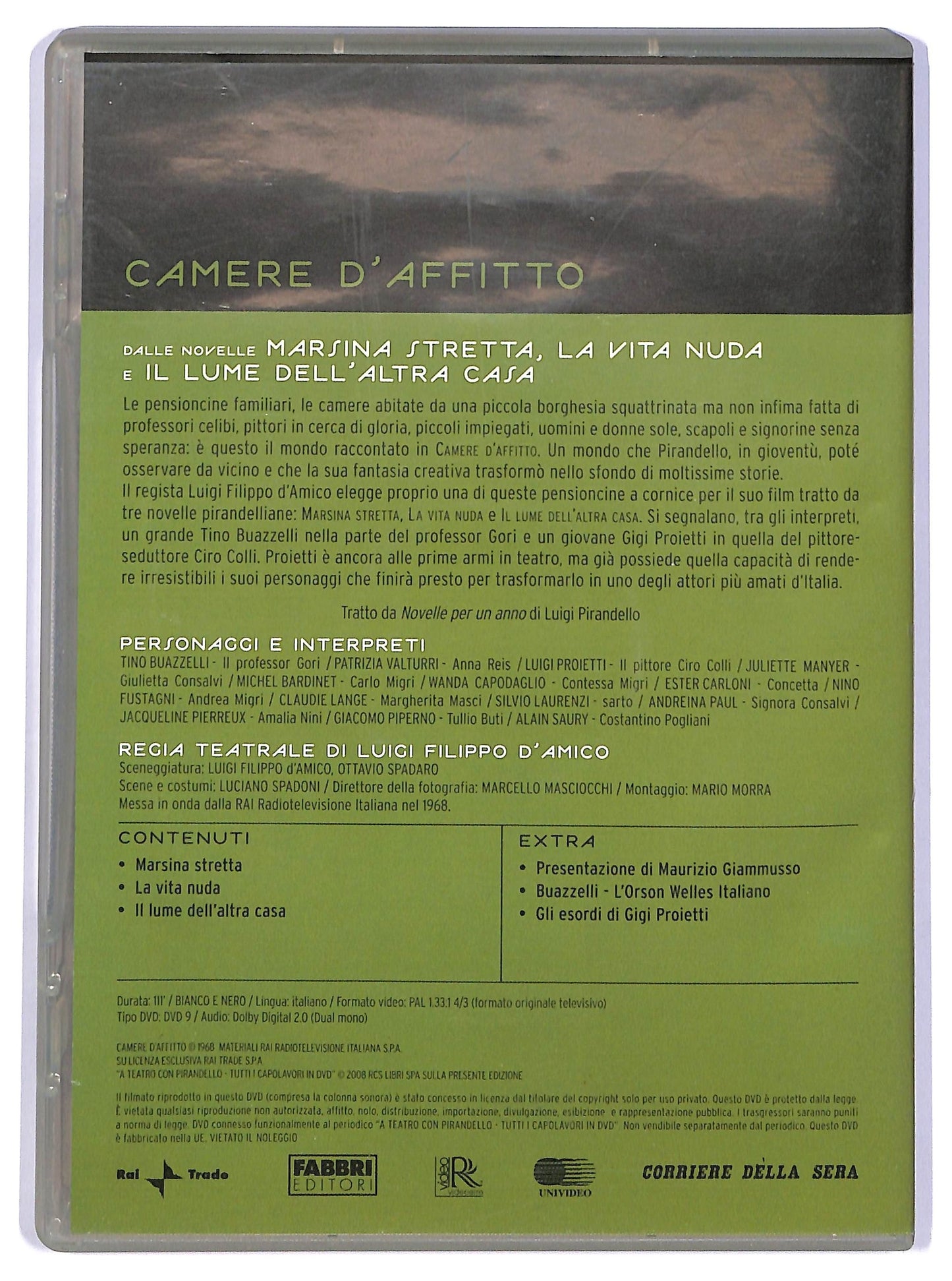 EBOND A Teatro con Pirandello - Camere d'affitto N°25 EDITORIALE DVD D738018
