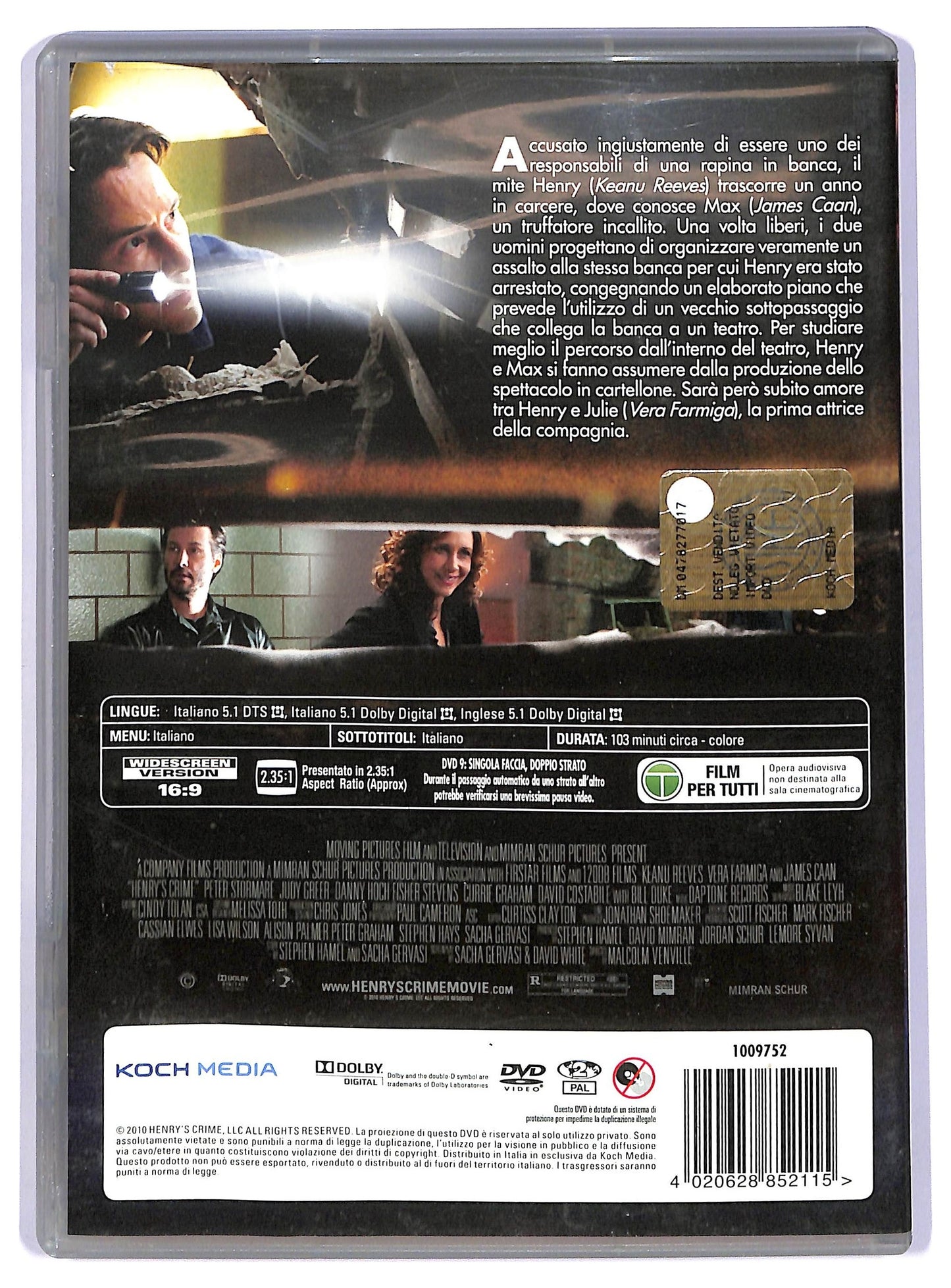 EBOND Henry's Crime DVD D738160