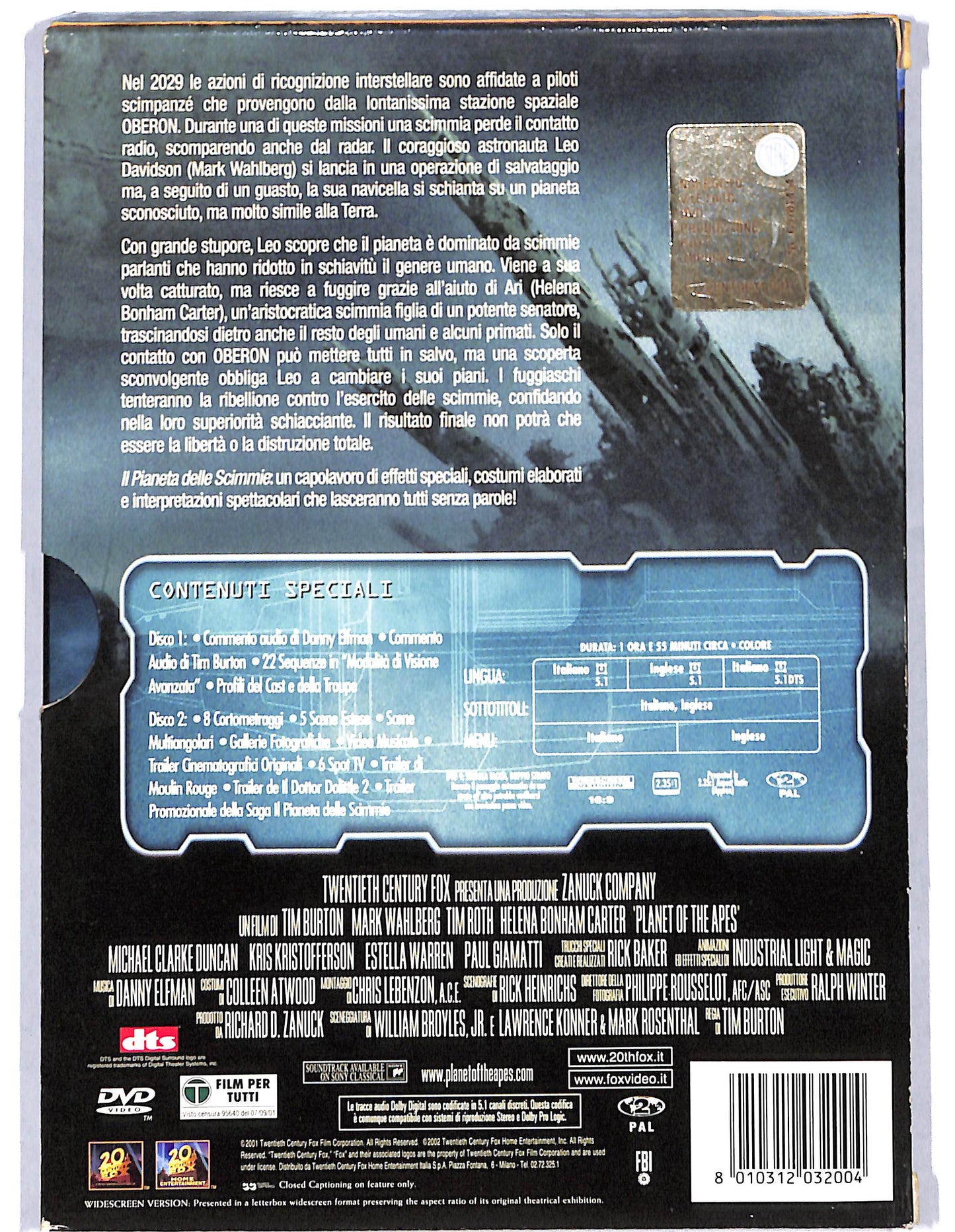EBOND Planet of the apes - Il pianeta delle Scimmie DVD D738604