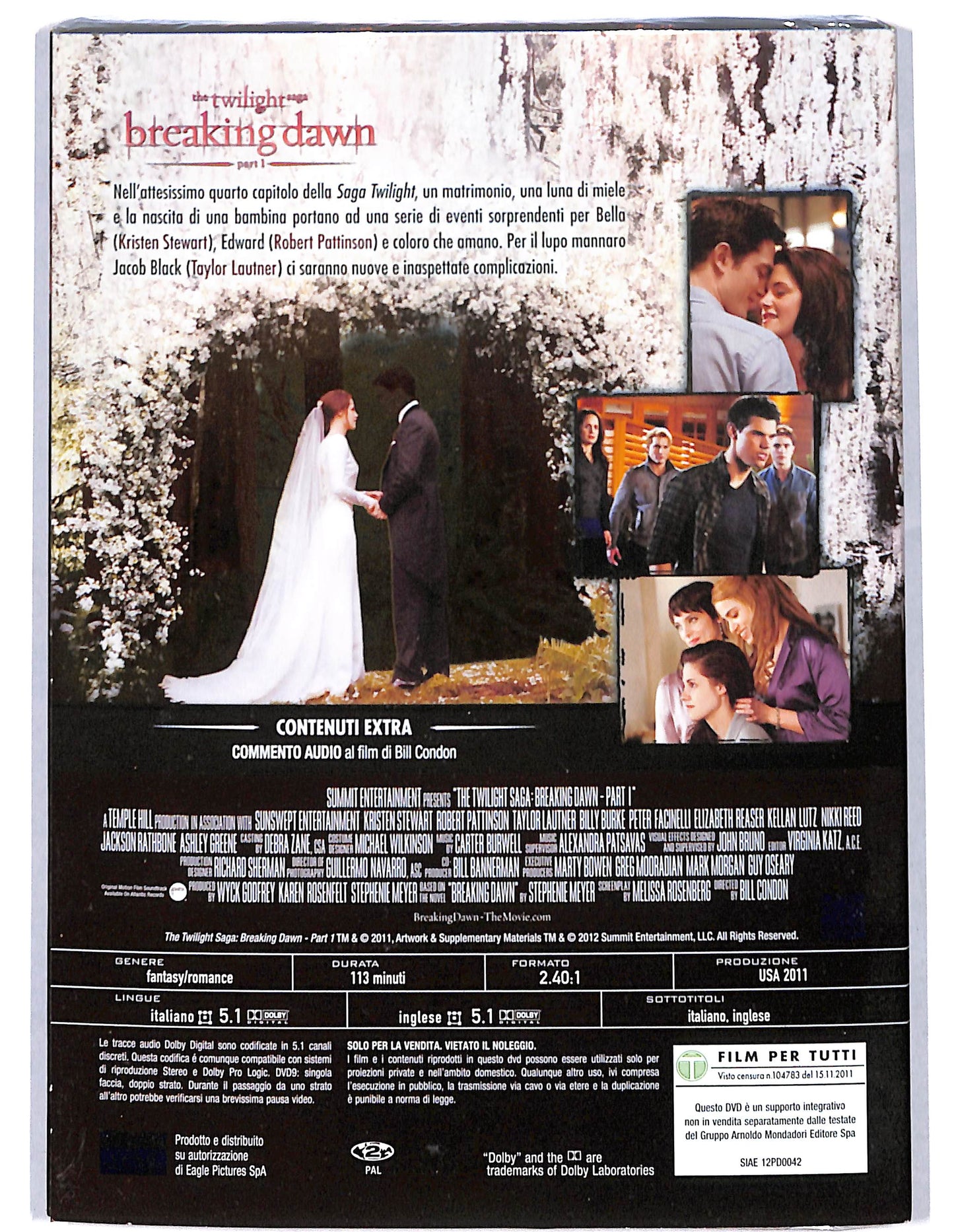 EBOND Breaking dawn part 1 - The twilight saga EDITORIALE DVD D738627