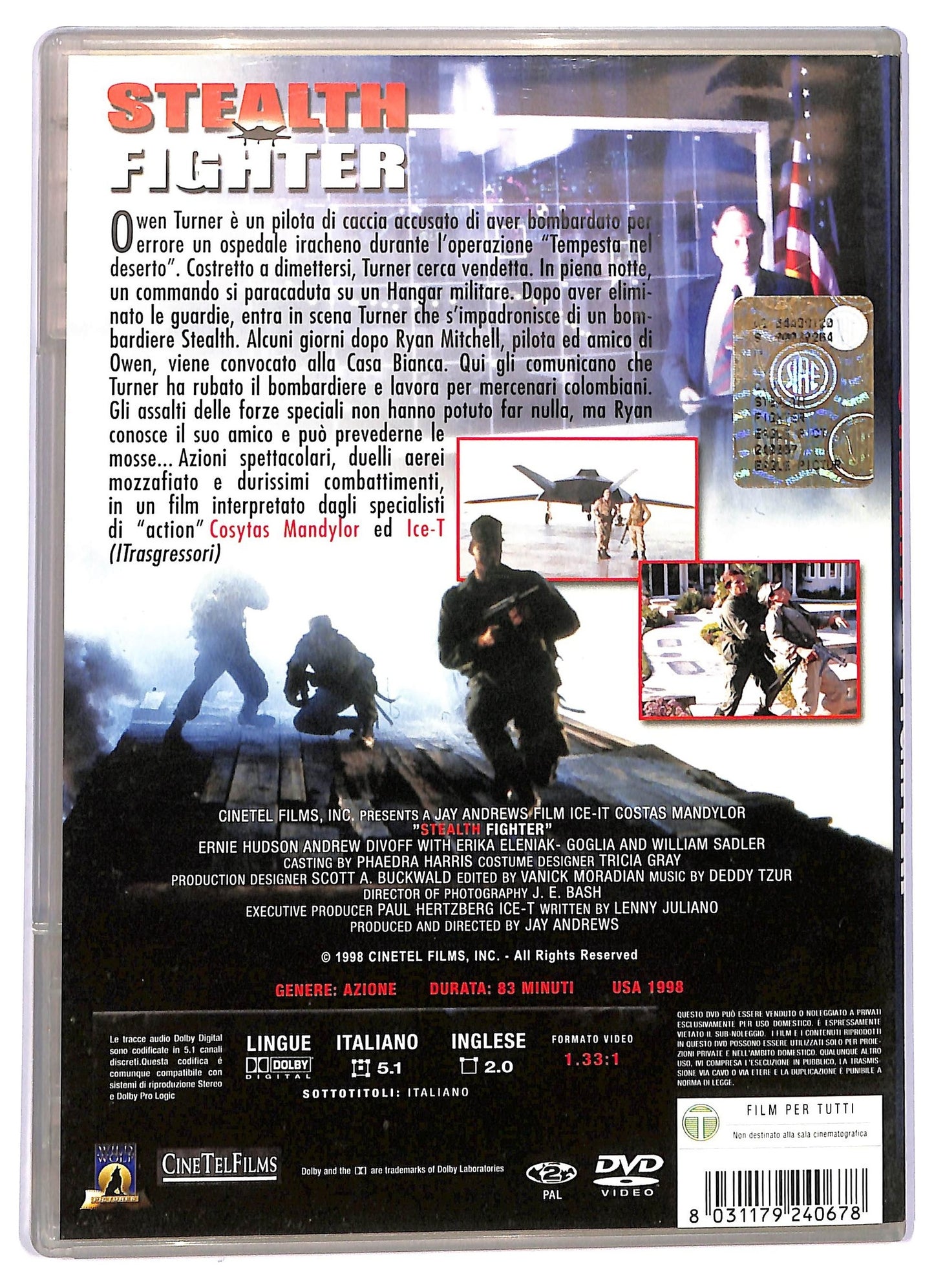 EBOND Stealth Fighter slimcase  DVD D738815
