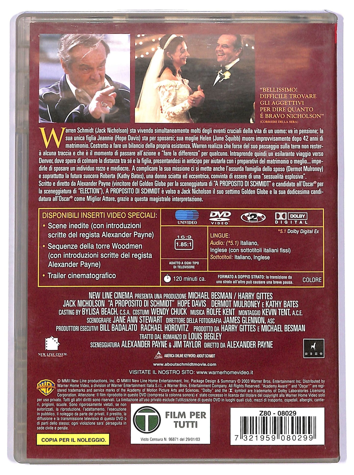 EBOND A proposito di schmidt NOLEGGIO DVD D738830