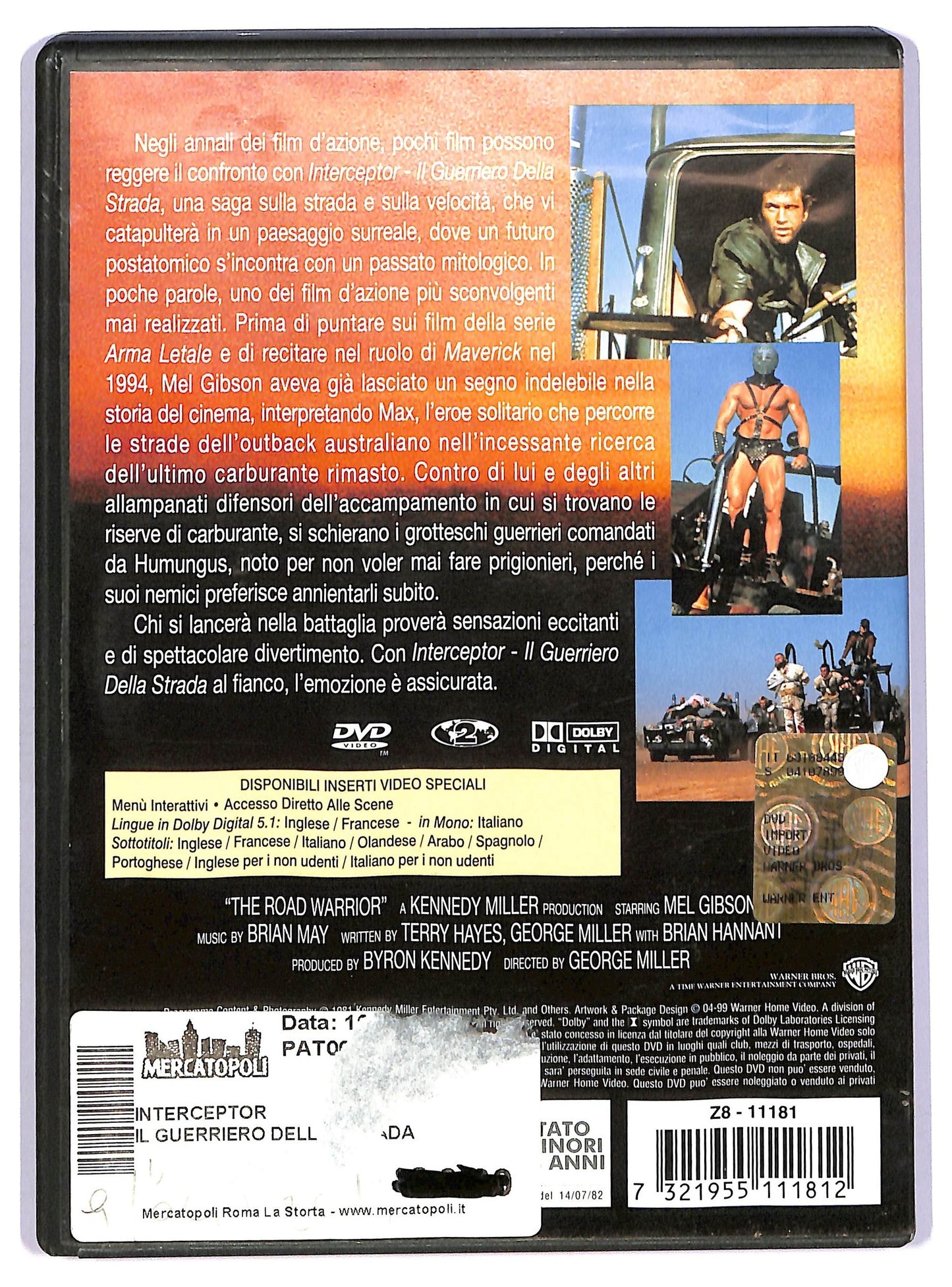 EBOND Interceptor - Il Guerriero Della Strada DVD D738938