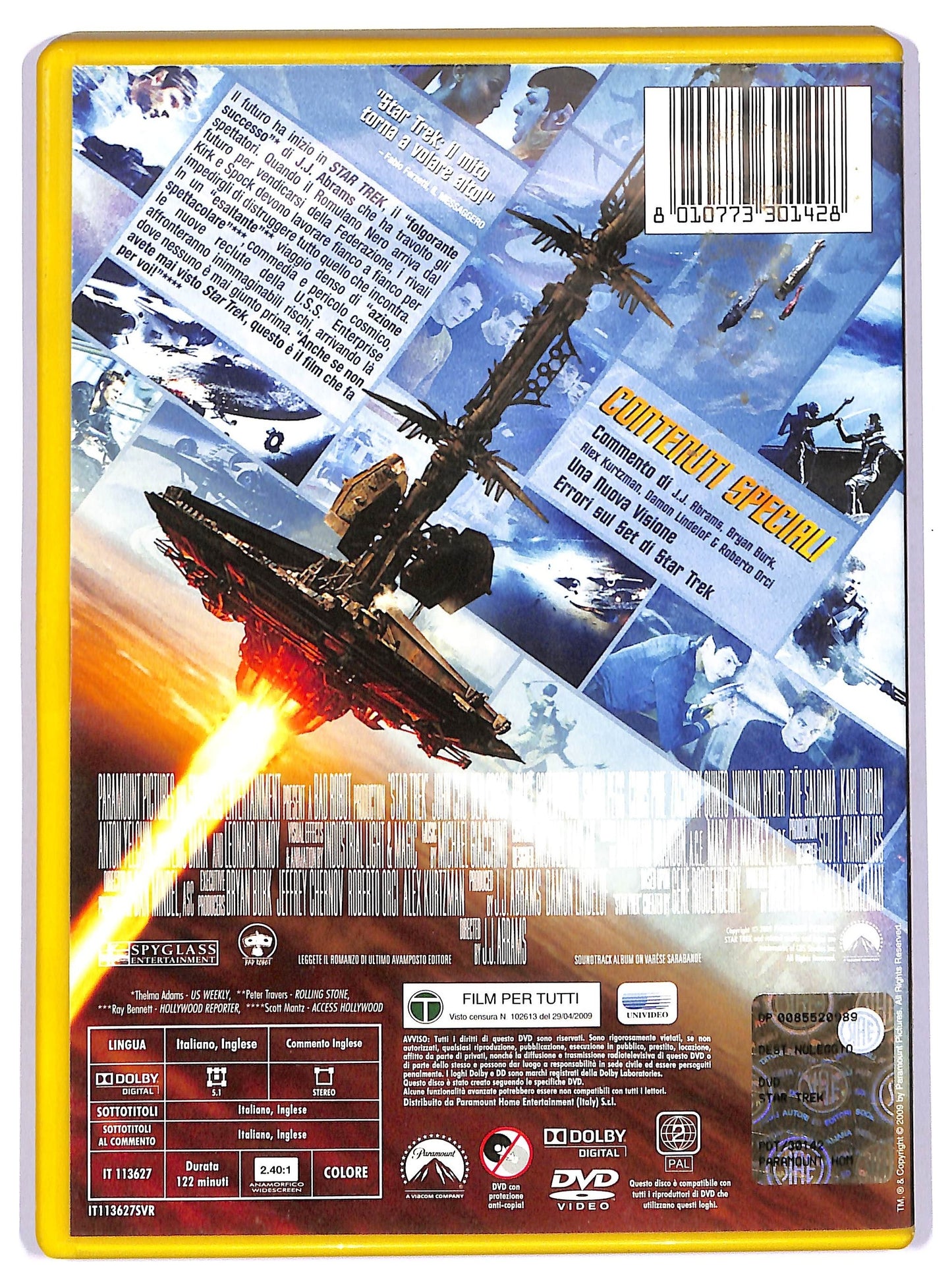 EBOND Star Trek (2009) Di J.j. Abrams DVD Ex Noleggio D738952