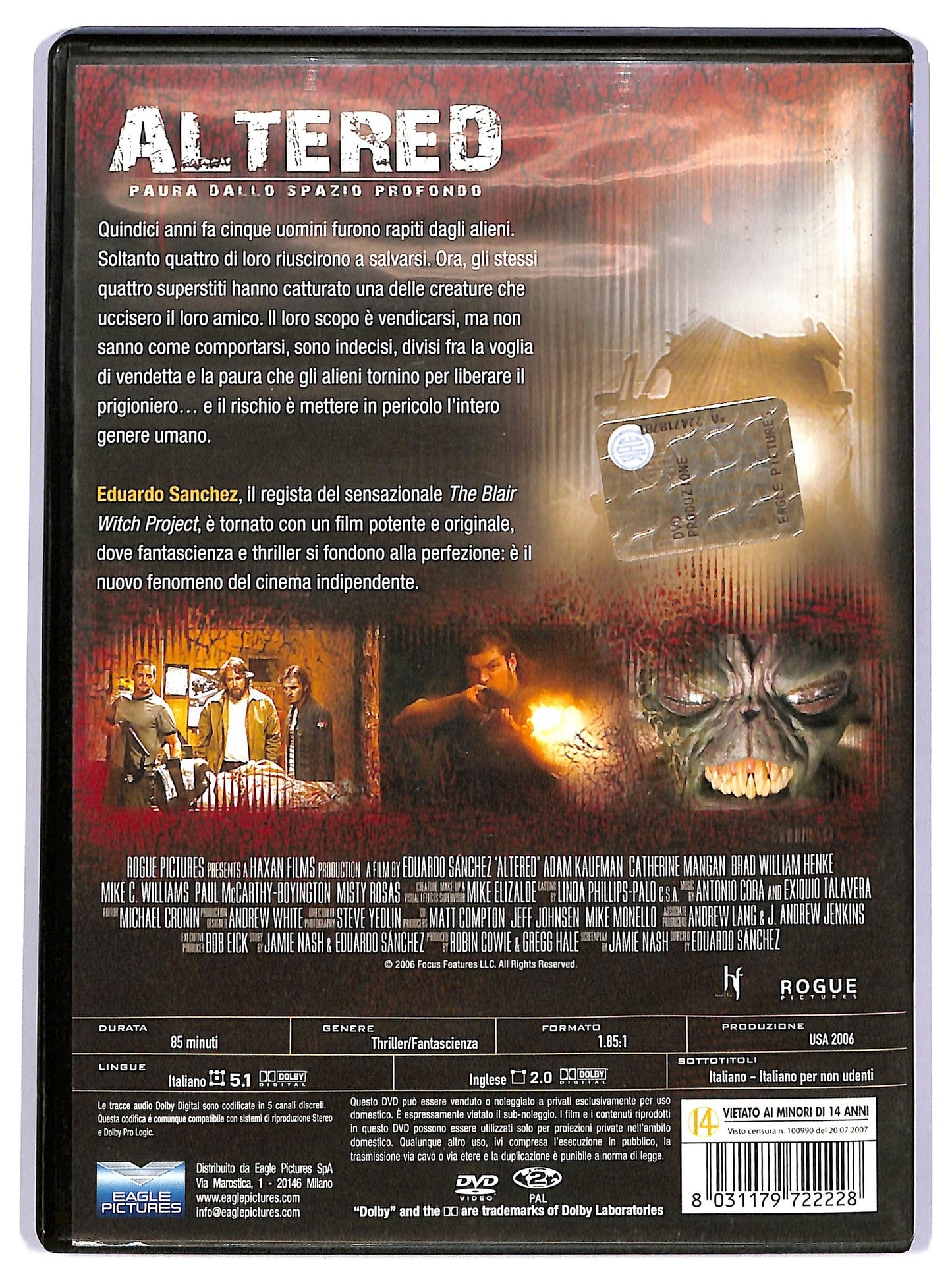 EBOND Altered - Paura dallo spazio profondo DVD D738954