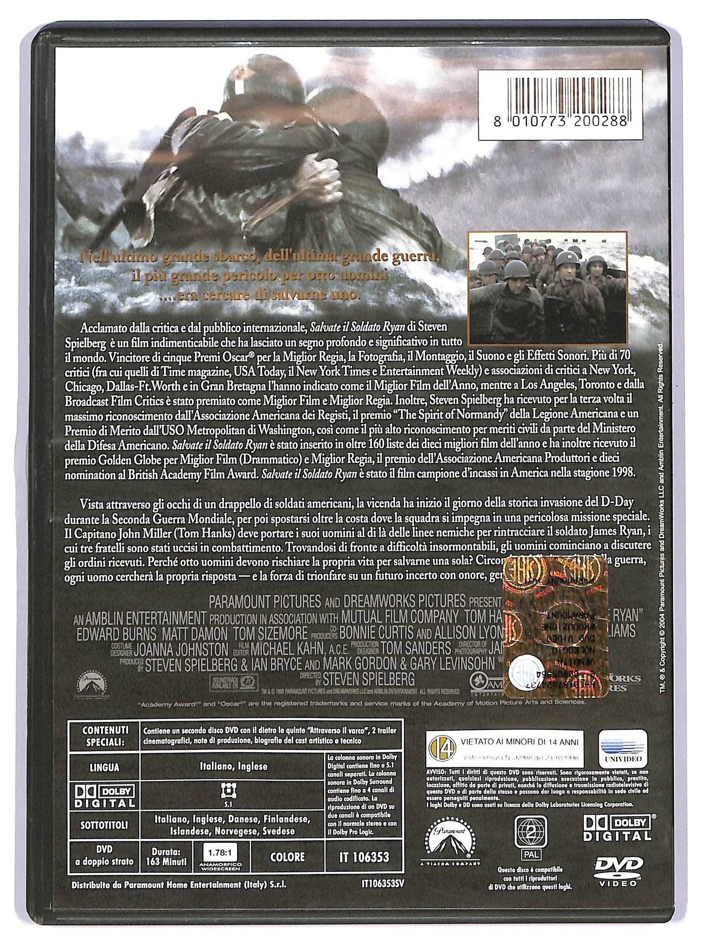EBOND Salvate il soldato Rayn - 2 dvd DVD D739004