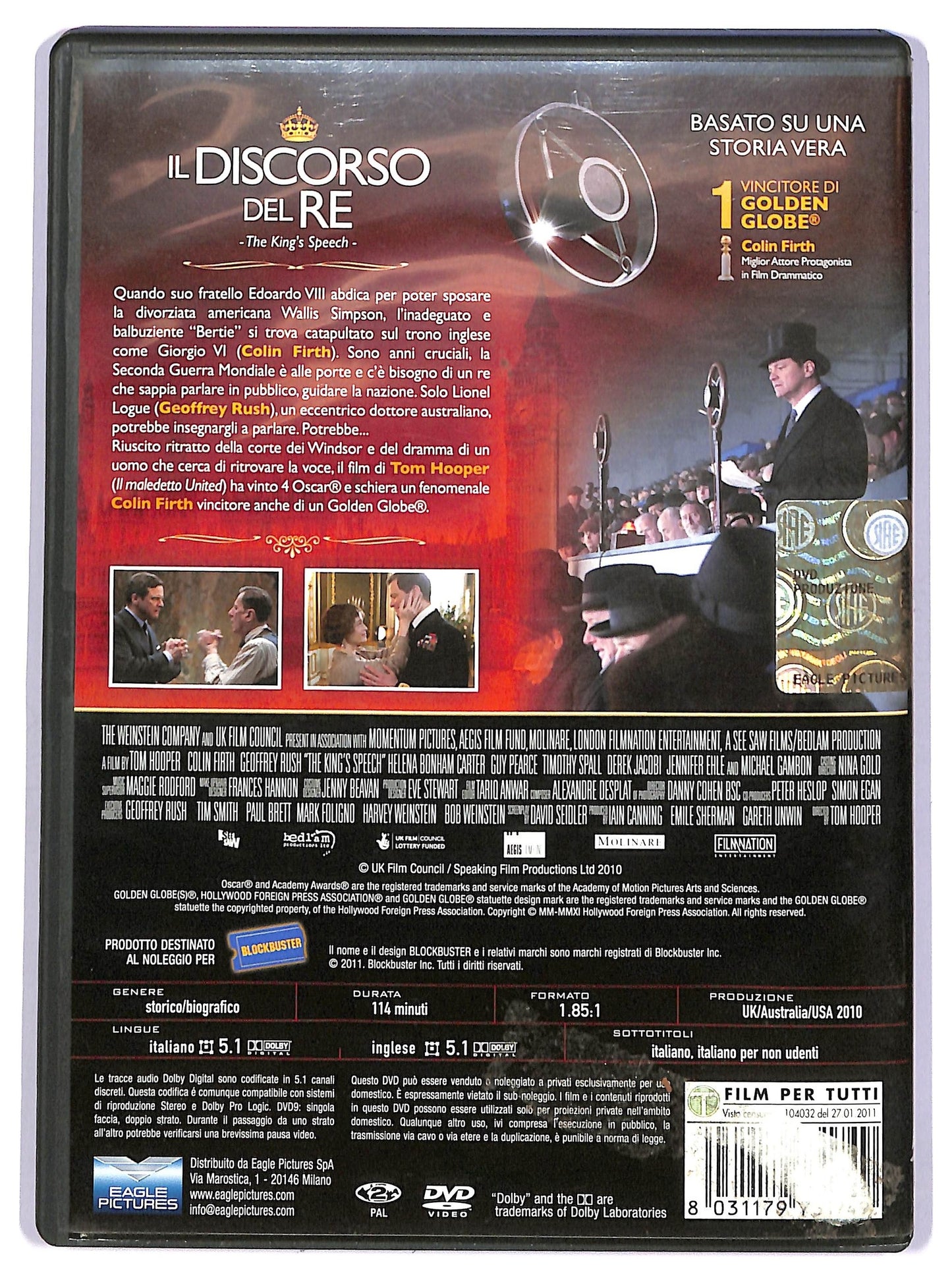 EBOND Il Discorso Del Re  DVD D739033