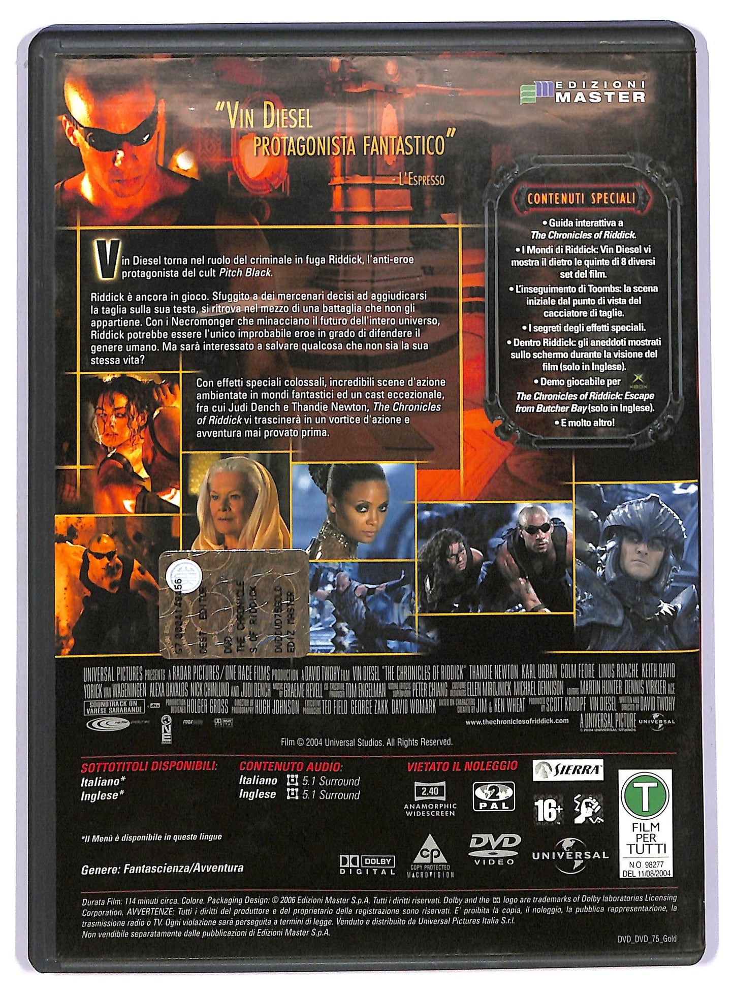 EBOND Riddick  EDITORIALE DVD D739034